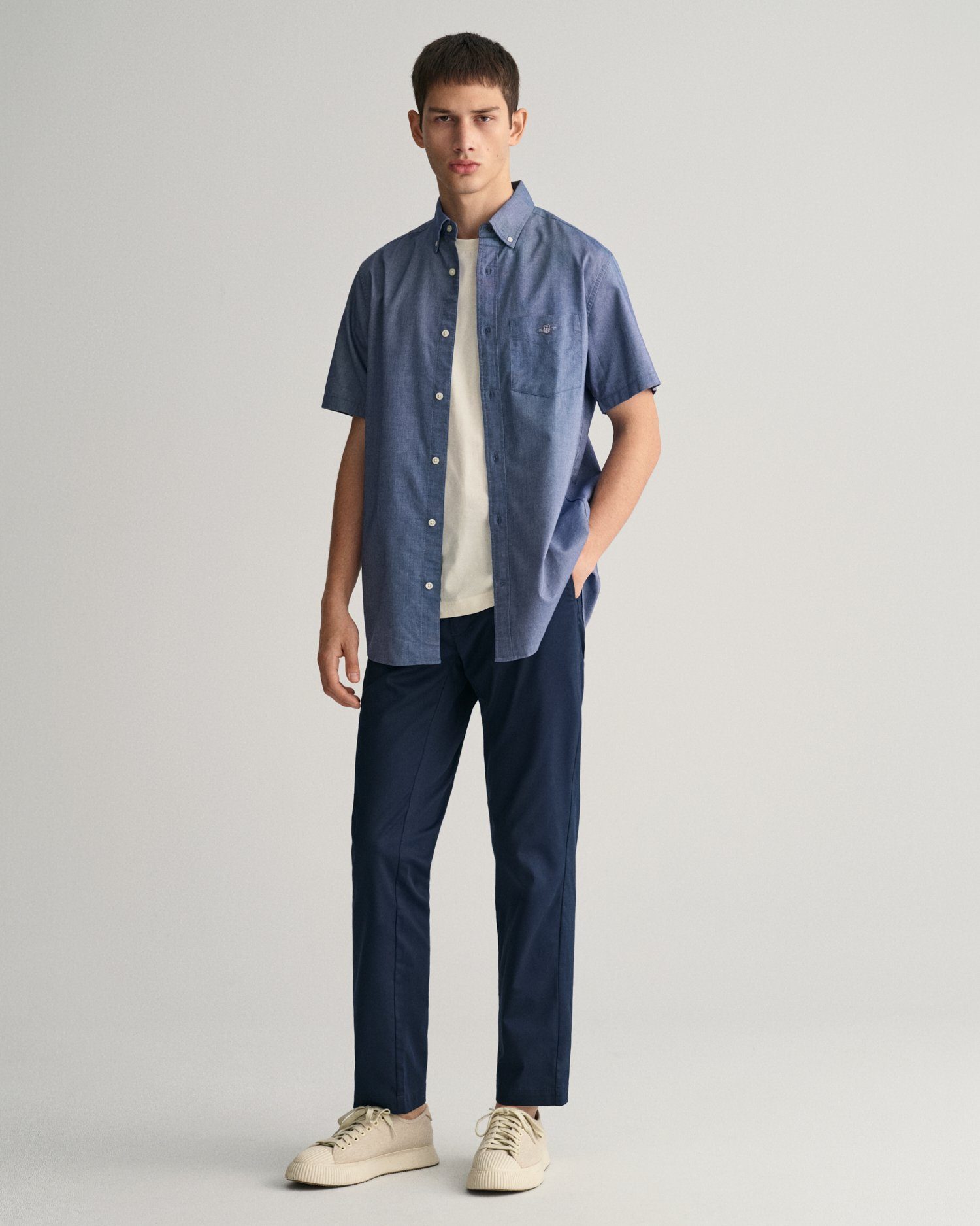 Gant Overhemd met korte mouwen REG OXFORD SHIRT