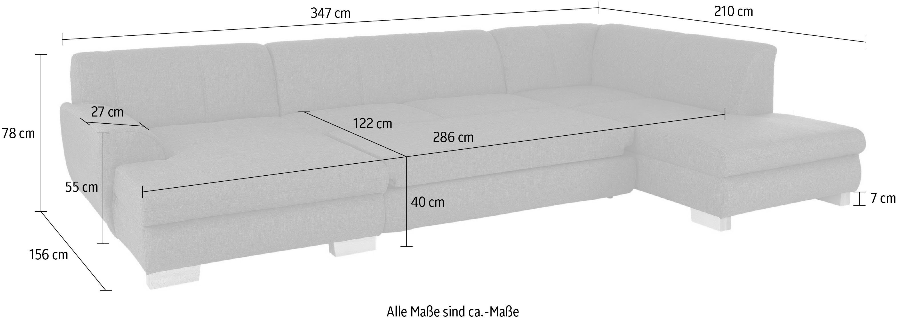 Home affaire Zithoek Nika U-vorm Zithoek, MELROSE®/structuurstof of fijne structuurstof