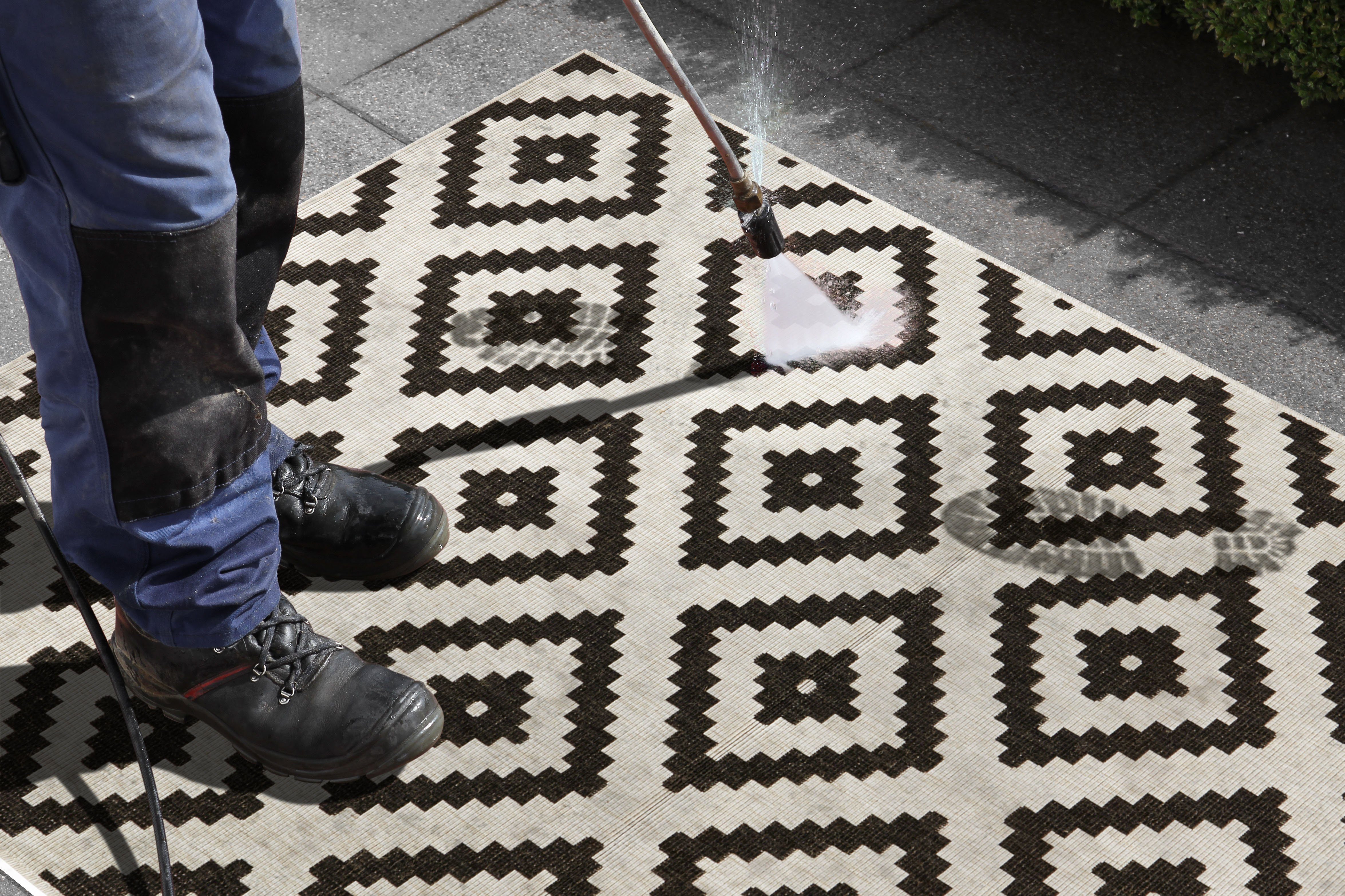 NORTHRUGS Vloerkleed Malta tweezijdig te gebruiken kleed Binnen- en buitengebruik, weerbestendig, balkon, terras, ruit, loper, woonkamer