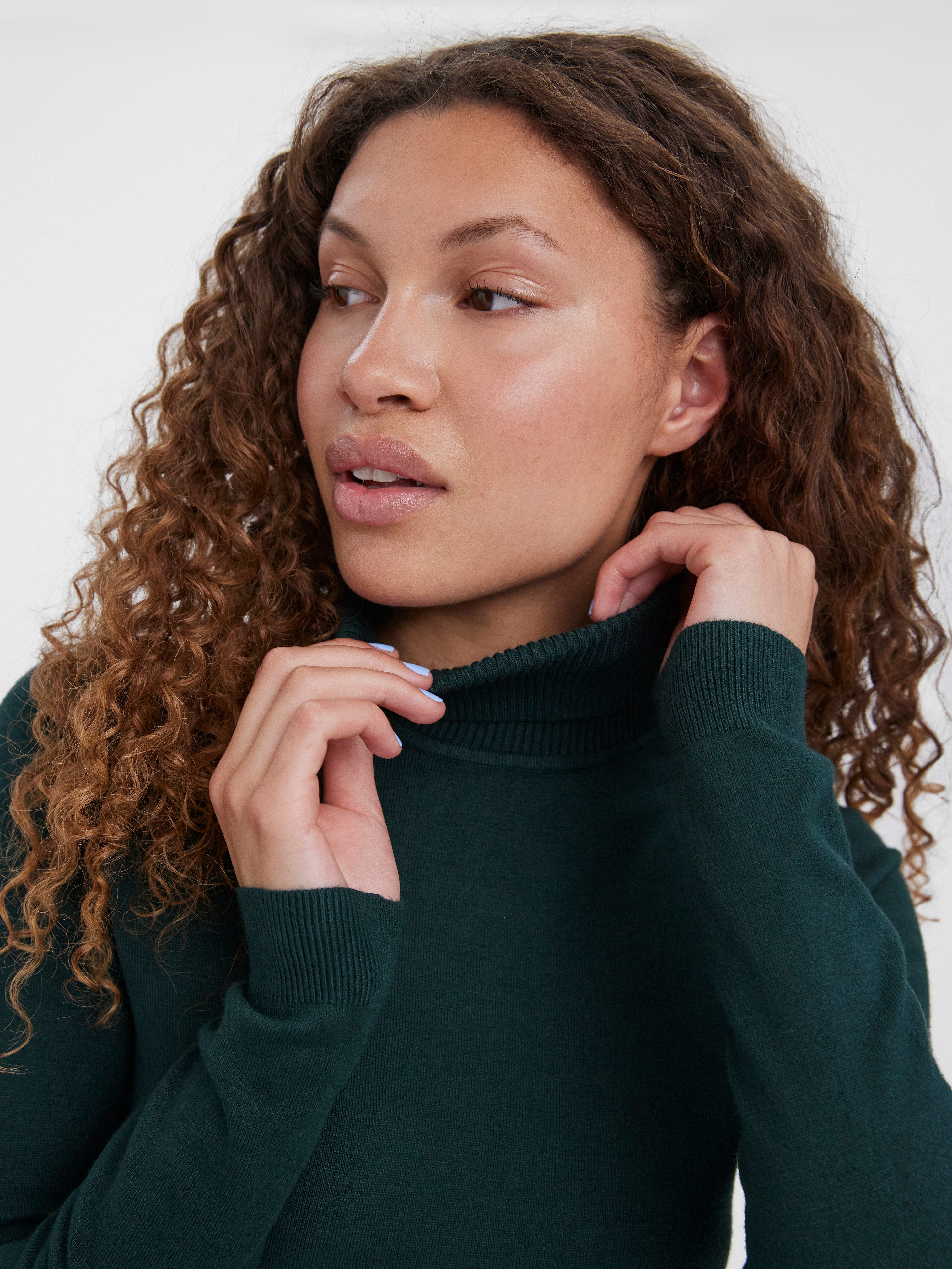 Vero Moda Coltrui VMGLORY LS ROLLNECK BLOUSE GA NOOS