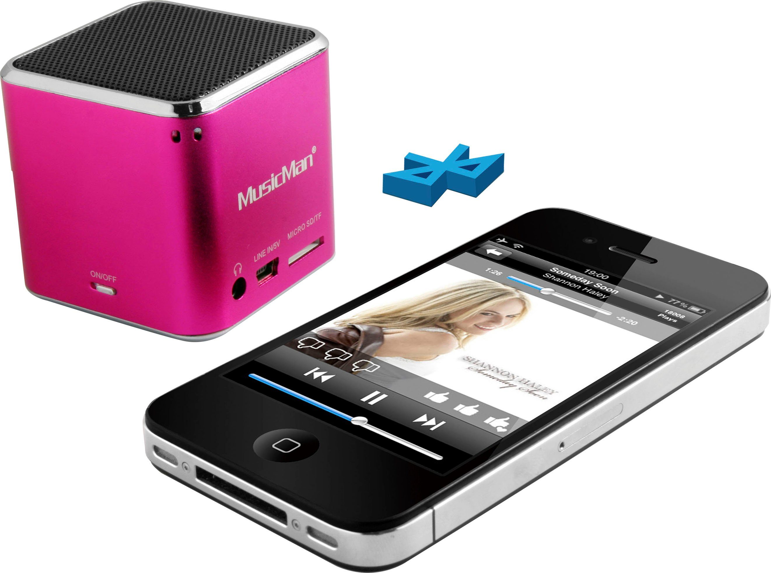 Technaxx Luidsprekersysteem BT-X2 Mini Musicman Wireless Soundstation