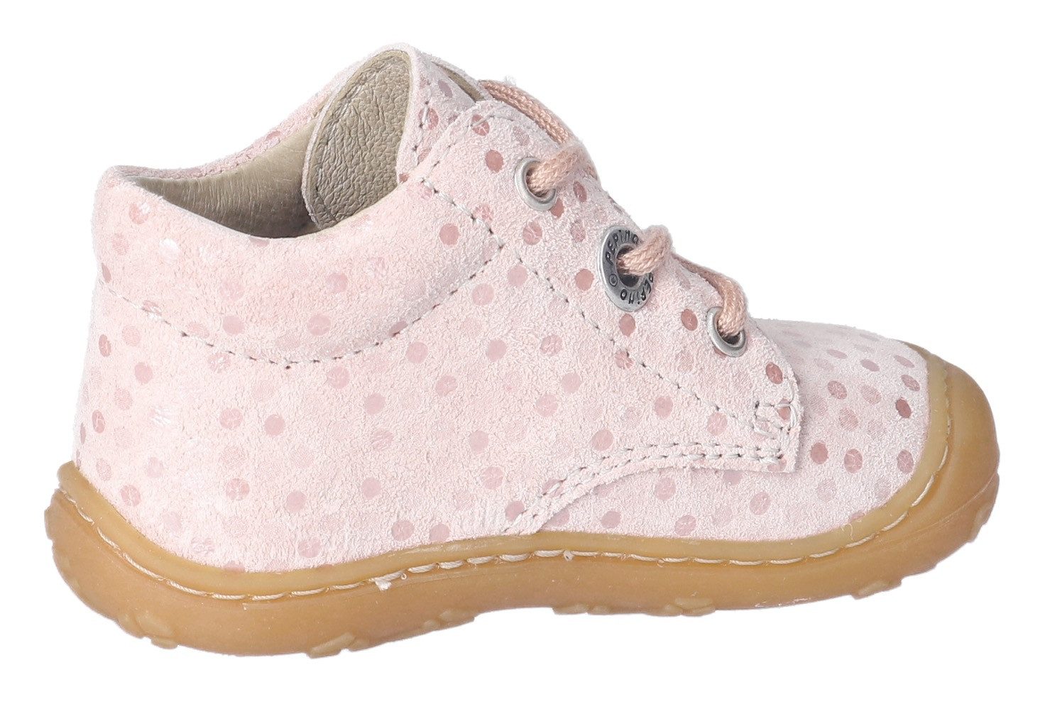 PEPINO by RICOSTA Babyschoentjes DOTS WMS: Mittel , veterschoenen met wms-systeem, leer, print, maat sjabloon om te downloaden