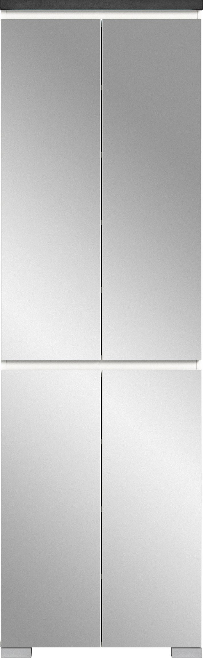 INOSIGN Schoenenkast Skoskap, Diepte 40 cm, 4 Deuren, 9 Vakken, 7 in hoogte verstelbare Planken