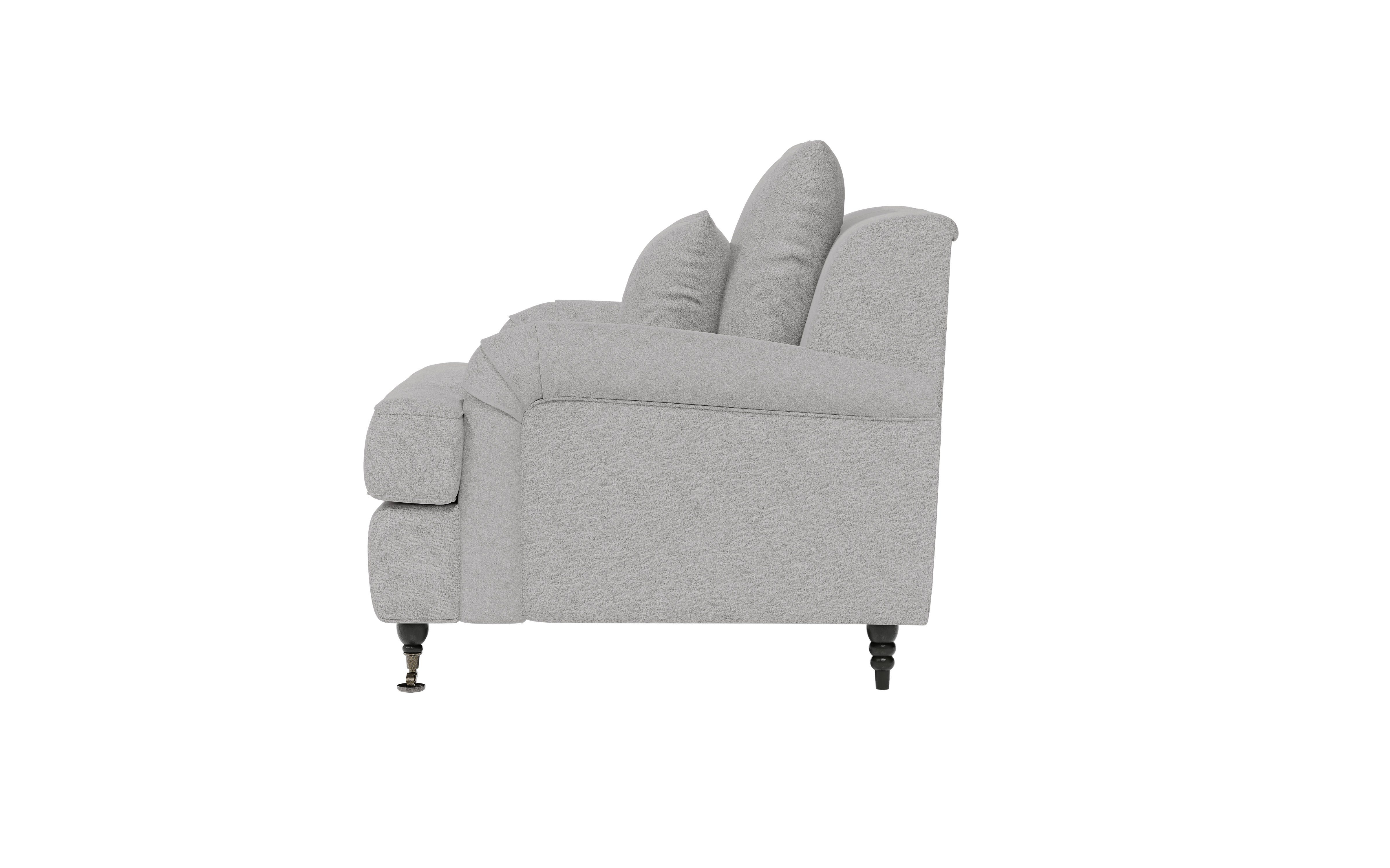 Guido Maria Kretschmer Home&Living Fauteuil NORIN twee soorten poten: voor - wieltjes, aan de achterkant - houten poten