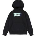 levi's kidswear hoodie batwing fill hoodie for boys zwart