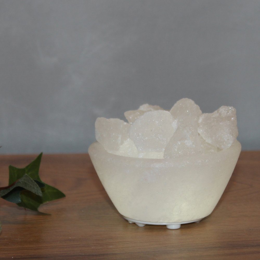 HIMALAYA SALT DREAMS Zoutkristal-tafellamp Petite Met de hand gemaakt van zoutkristal - iedere steen uniek, H: ca.15 cm (1 stuk)