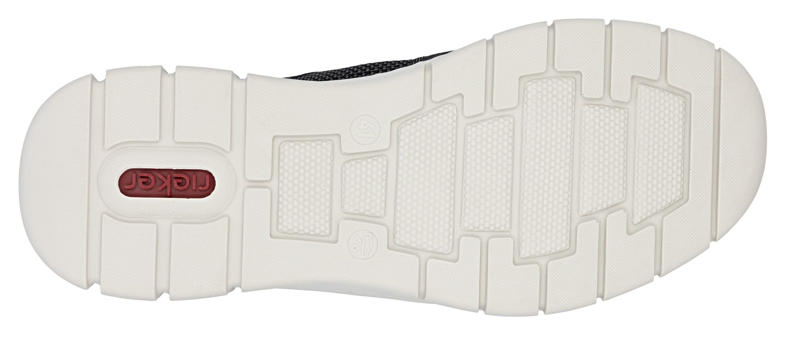 Rieker Slip-on sneakers , instapschoen, lage schoen, vrijetijdsschoen met elastiek, om in te stappen