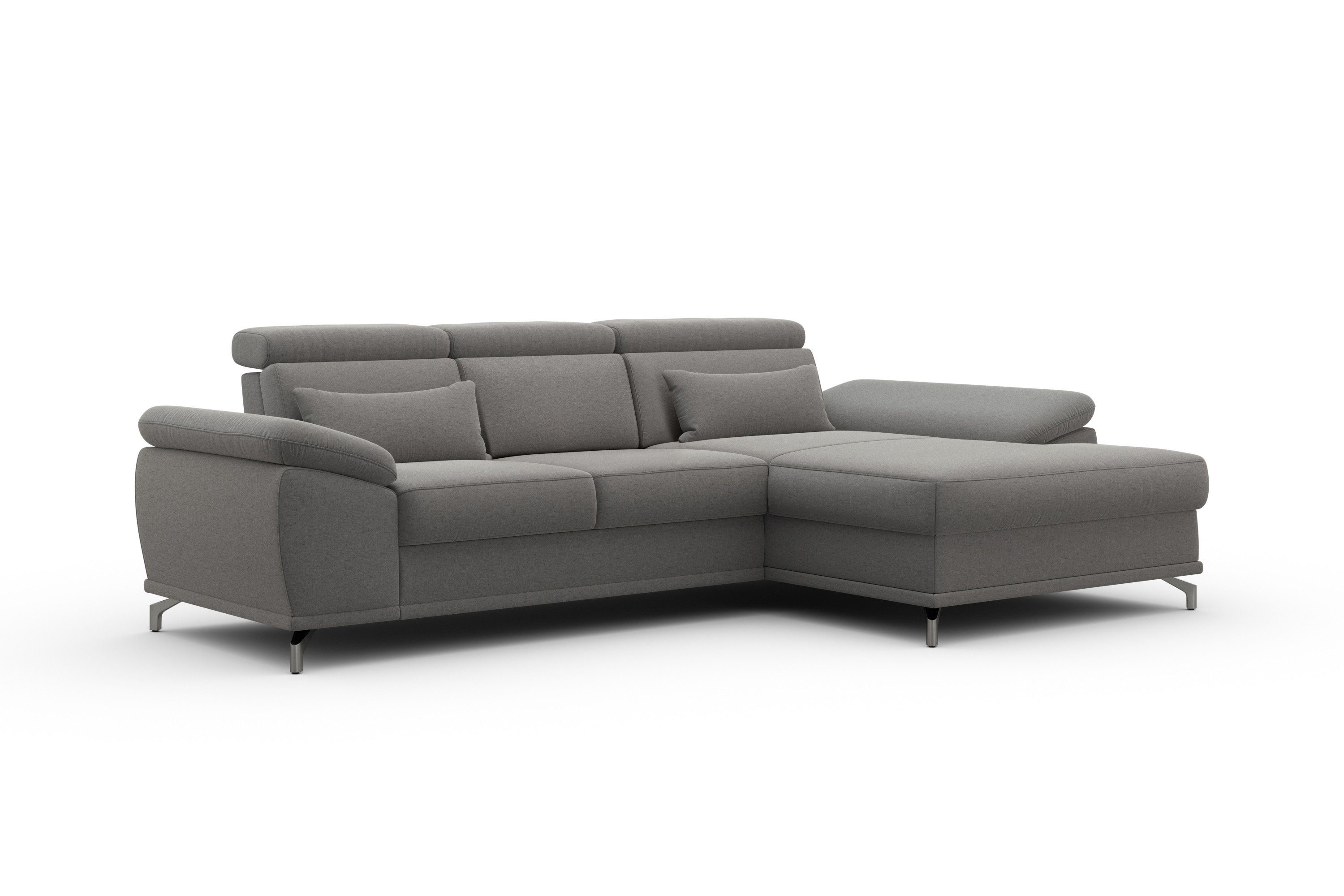 sit&more Hoekbank Cabrio L-vorm, met zitdiepteverstelling, arm- en hoofdsteunverstelling