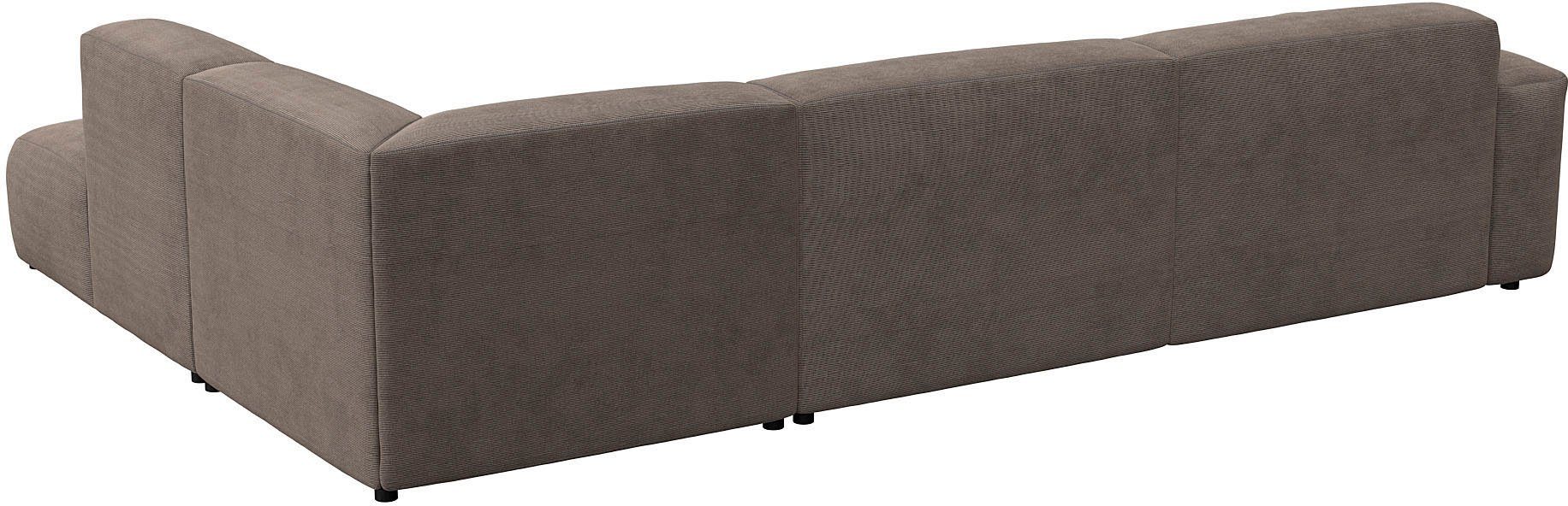 FLEXLUX Hoekbank Lucera, super comfortabel door hoogwaardige zitconstructie met koudschuim