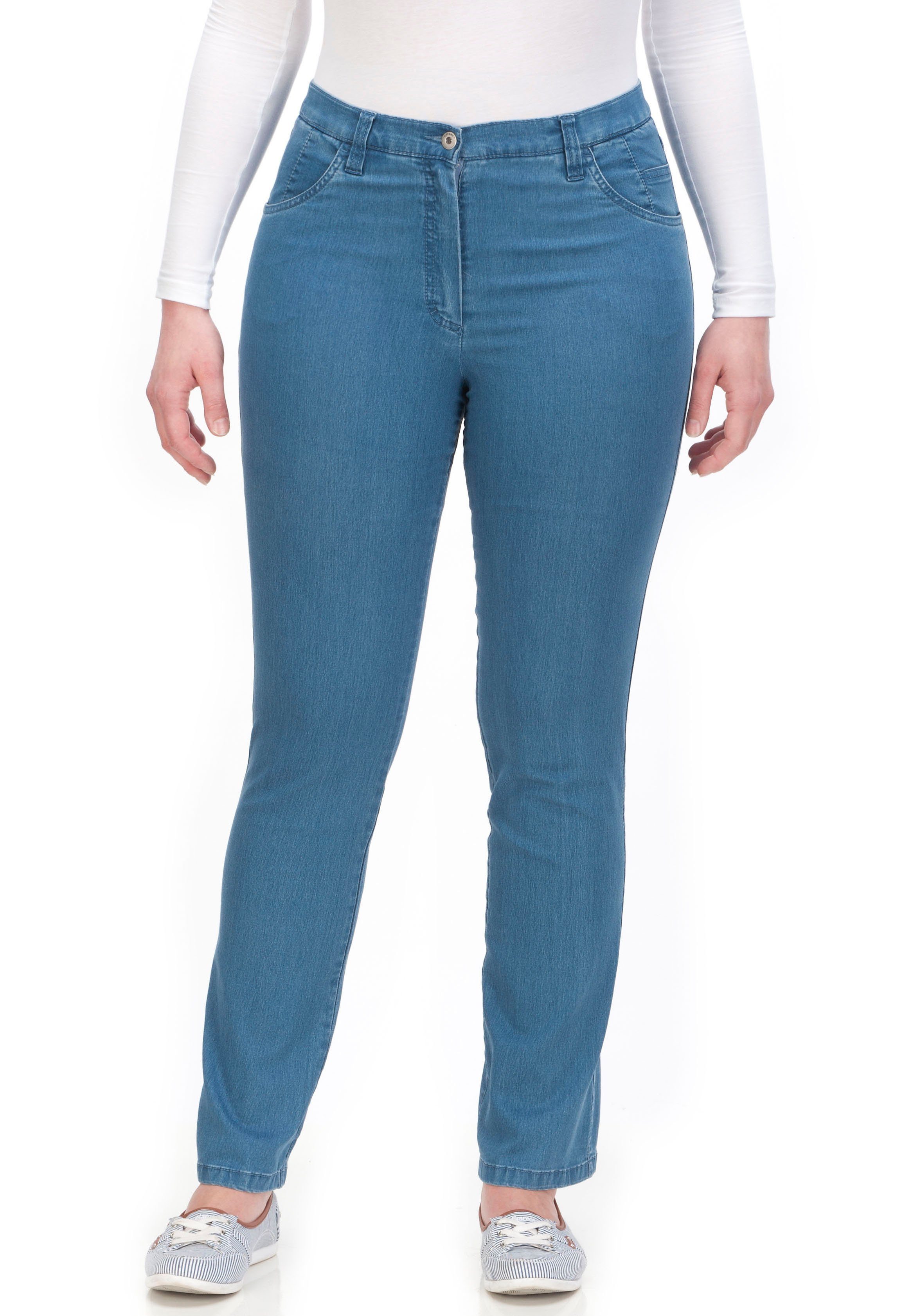 KjBRAND Stretchbroek Betty super stretch dames broeken maat 44 (22) blauw