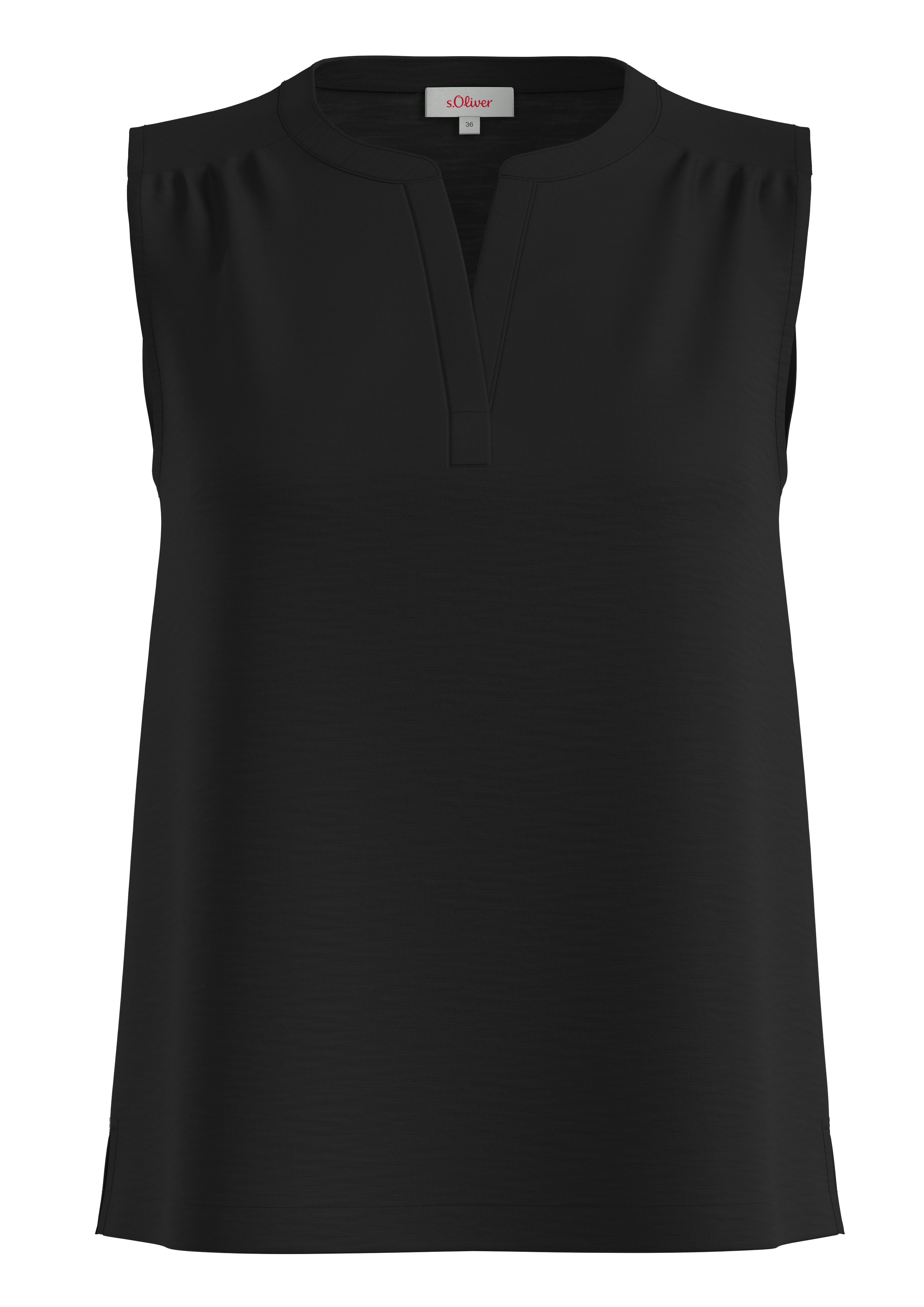 s.Oliver Shirttop met flammégaren-structuur