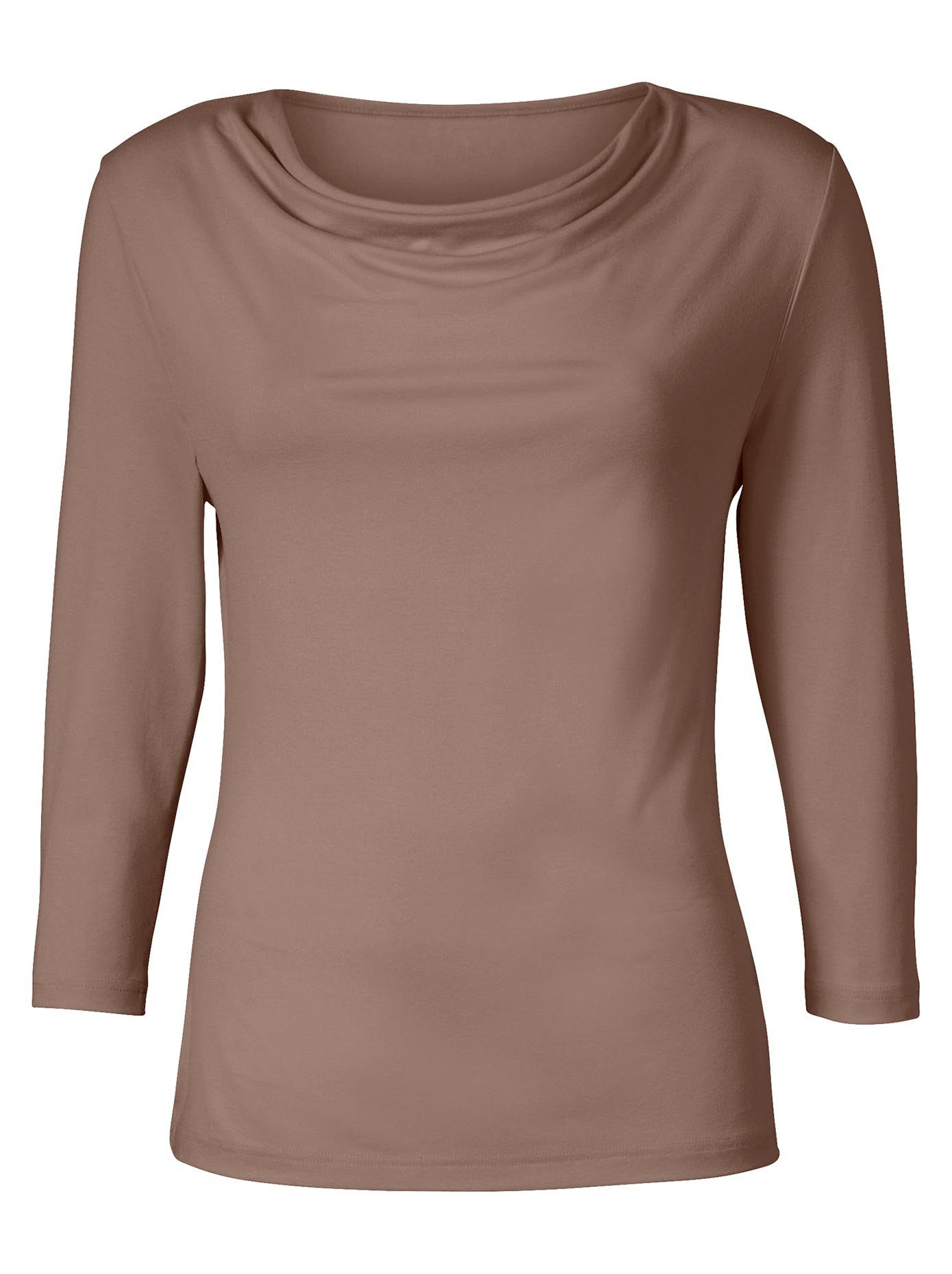 Classic Inspirationen Shirt met cascadehals Shirt (1-delig)