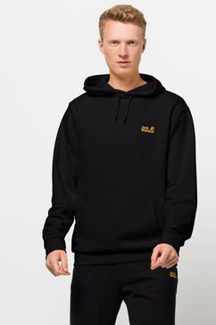 jack wolfskin hoodie essential hoody m zwart
