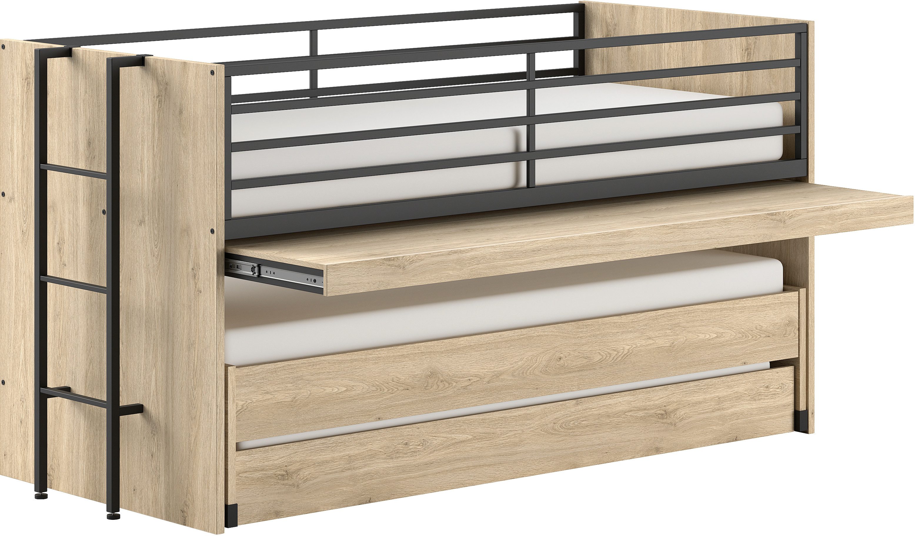Home affaire Stapelbed Praktisch stapelbed met veel functionaliteit, 2 decors om uit te kiezen