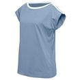 classic basics shirt met korte mouwen shirt blauw