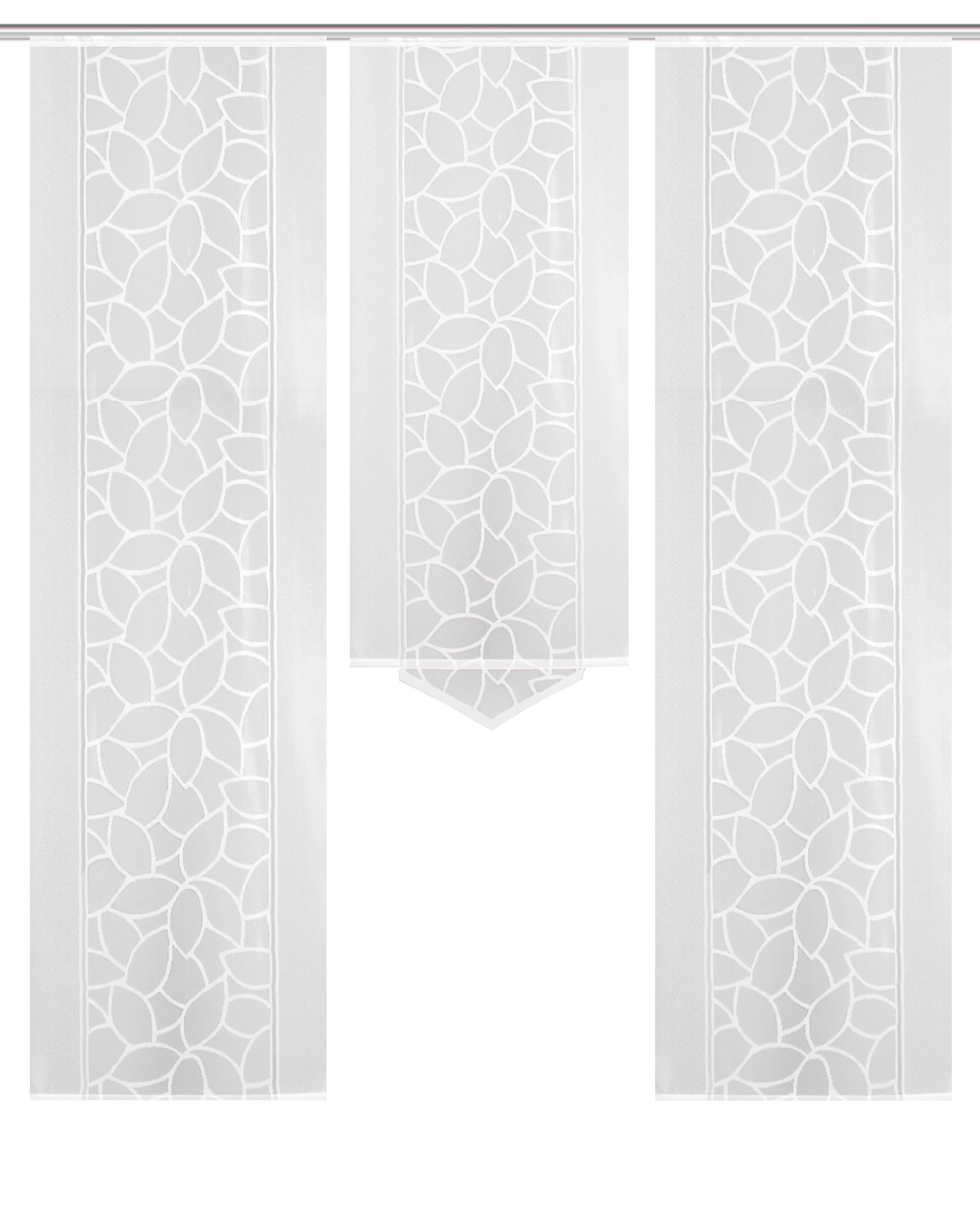 HOME WOHNIDEEN Paneelgordijn JENNA Paneelgordijn jacquard set (3 stuks)