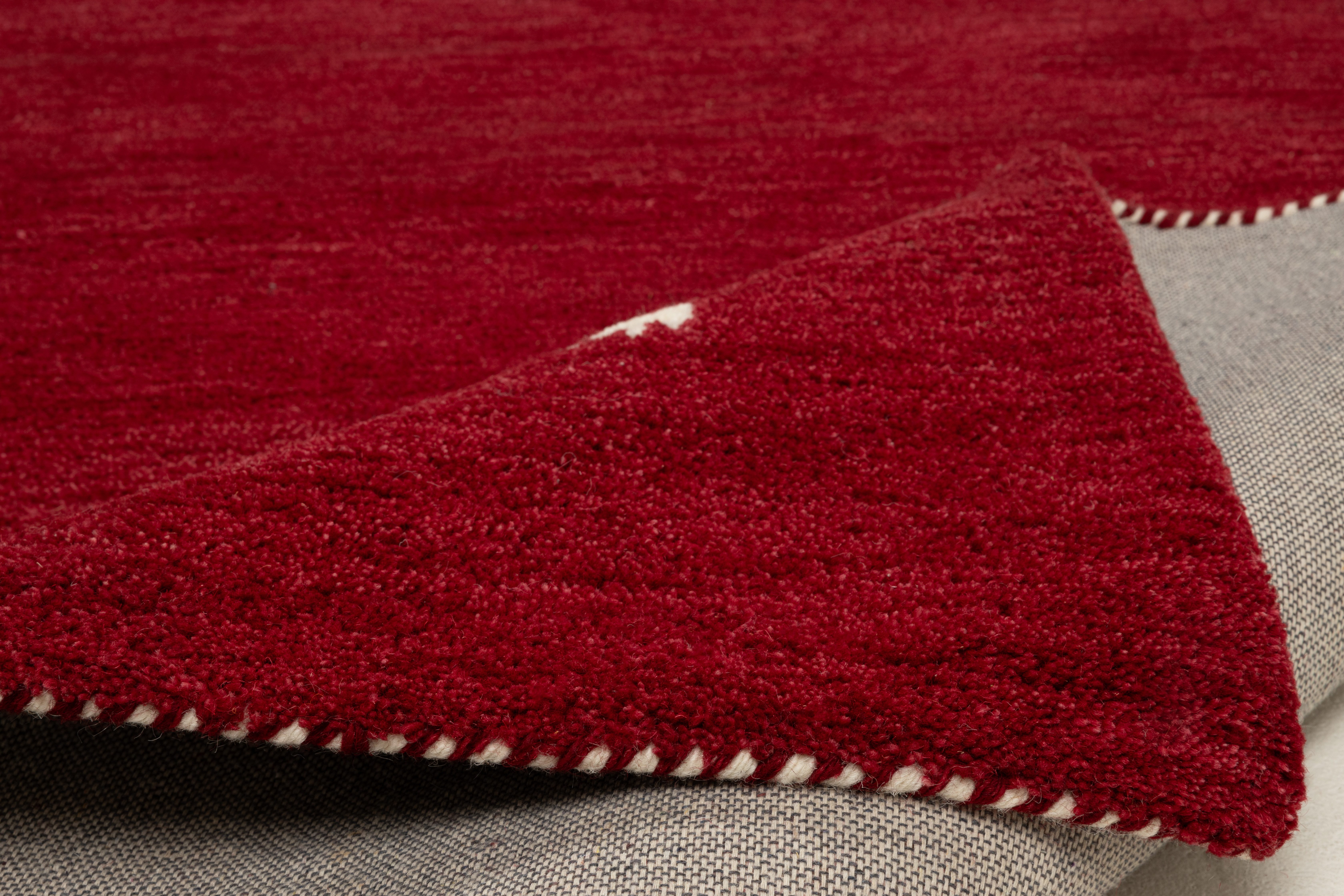 THEKO Wollen kleed Gabbeh motief, handgeweven tapijt, dierenmotief, 100% wol, handgeweven