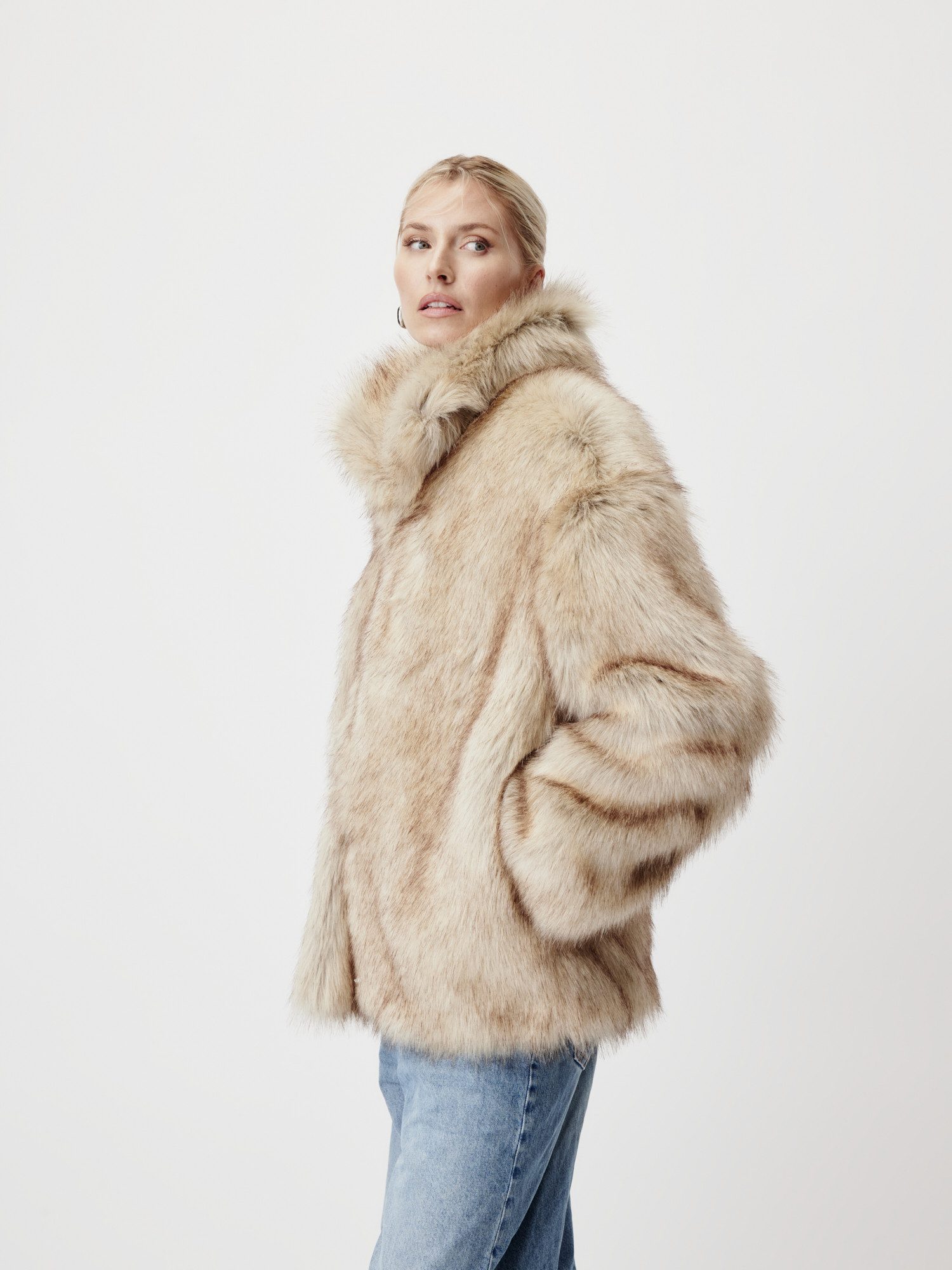 MUSTANG Jack van imitatiebont Fergie, LeGer by Lena Gercke