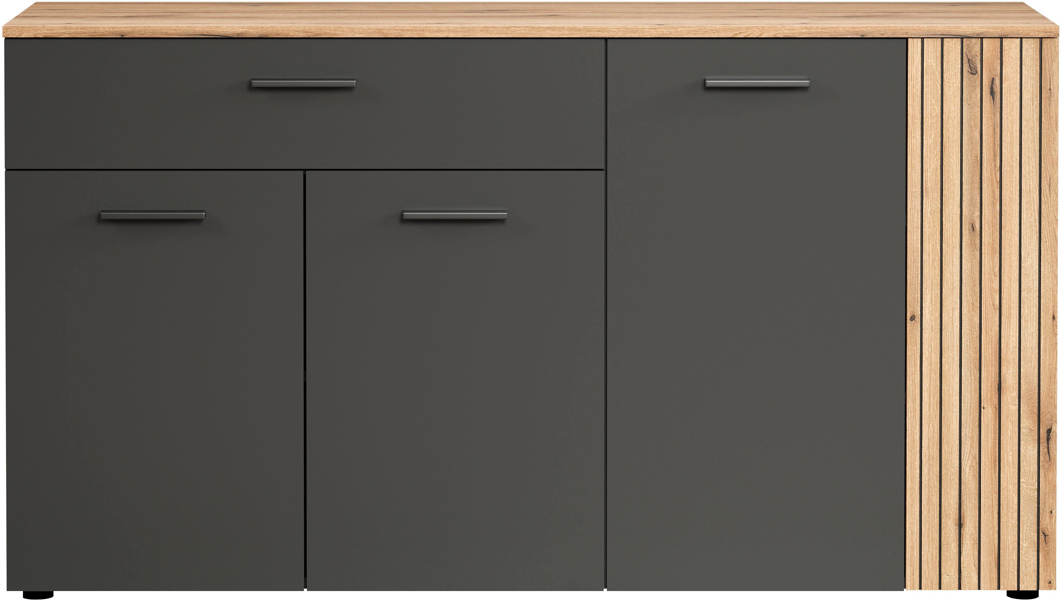 INOSIGN Dressoir Estepona Commode, Akoestisch paneel-look, Breedte 150 cm (1 stuk)