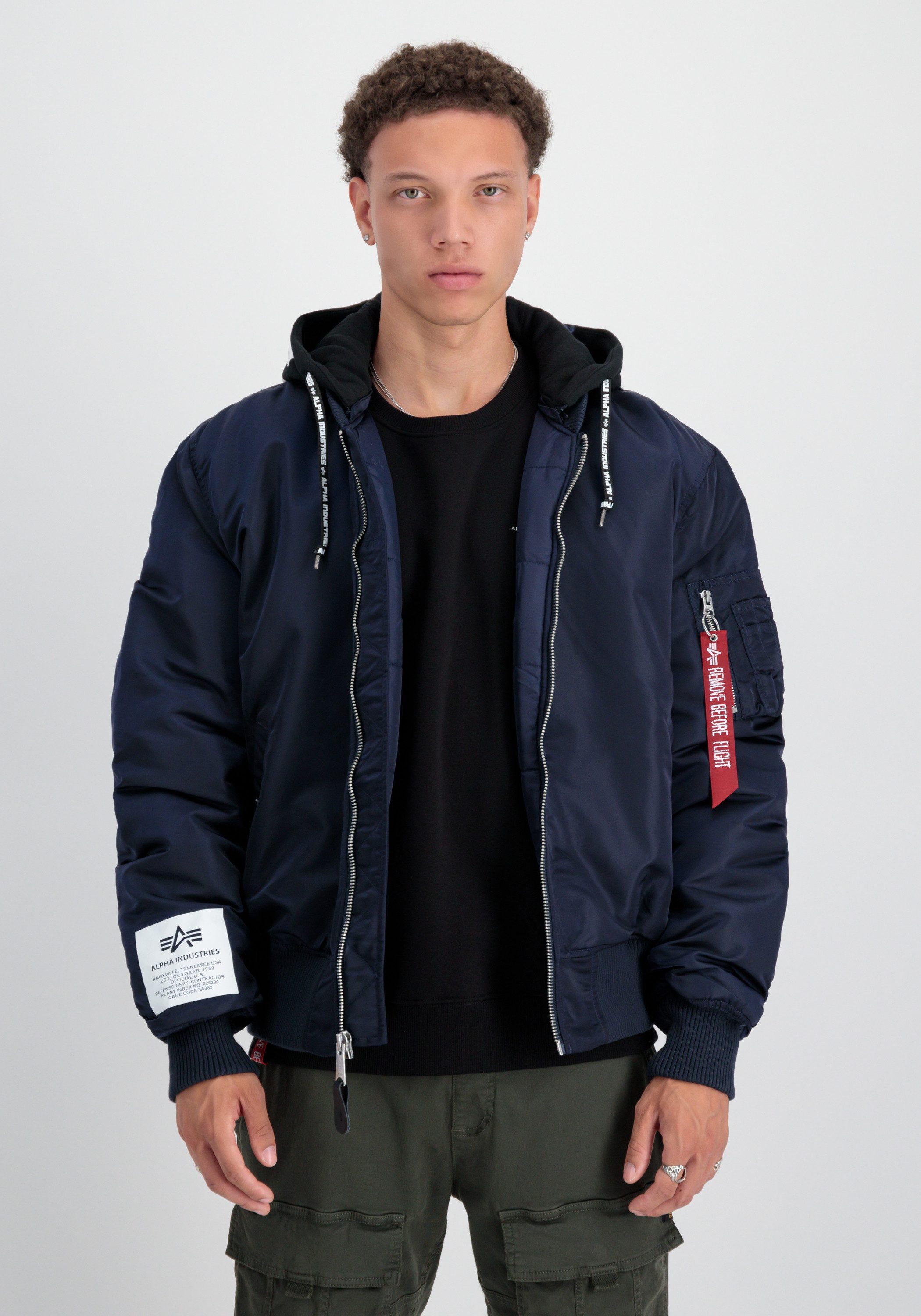Alpha Industries Bomberjack MA-1 Zip Hood Print