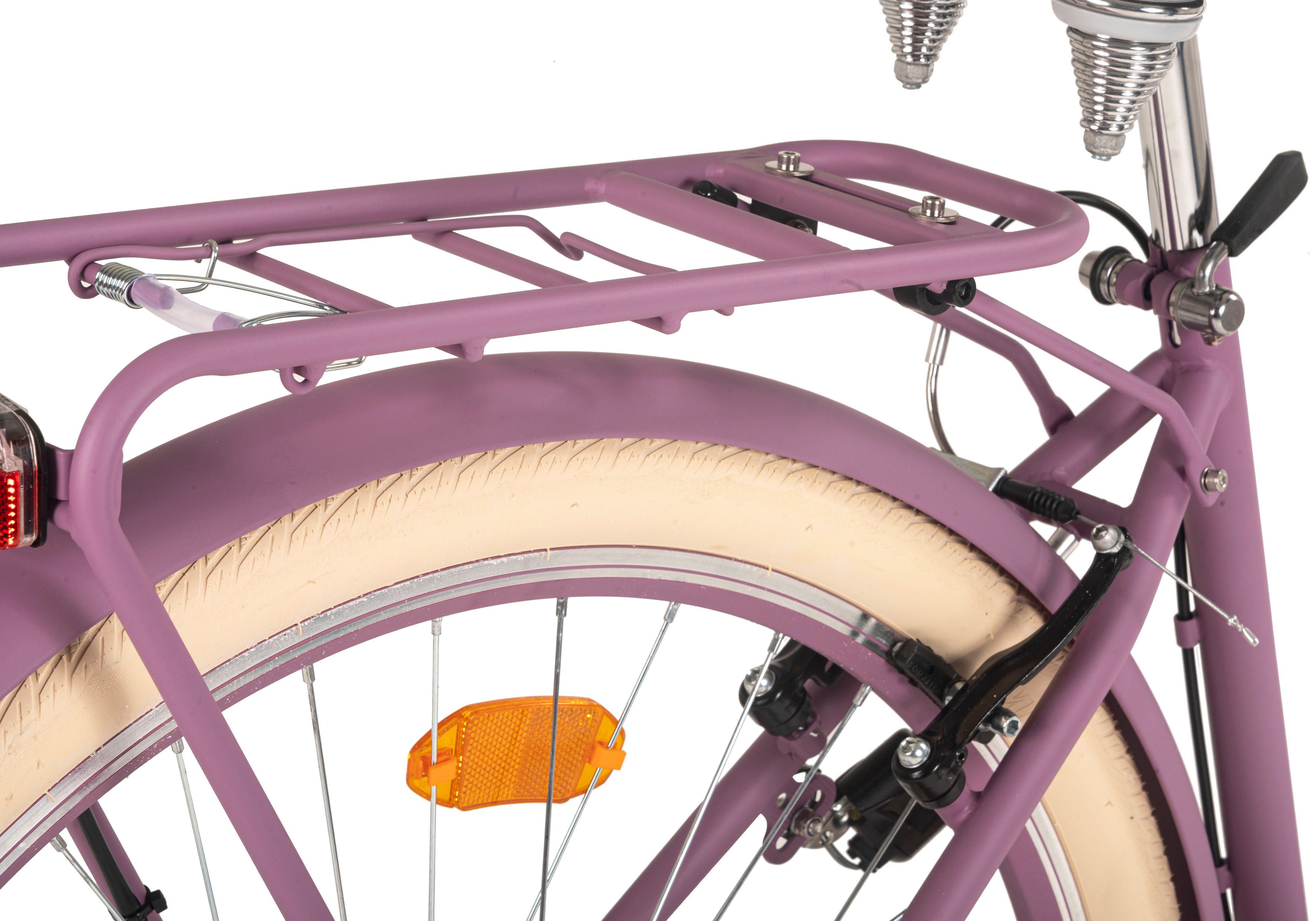 Dacapo Citybike Balloon damesfiets 28'' paars 6 versnellingen 48 cm