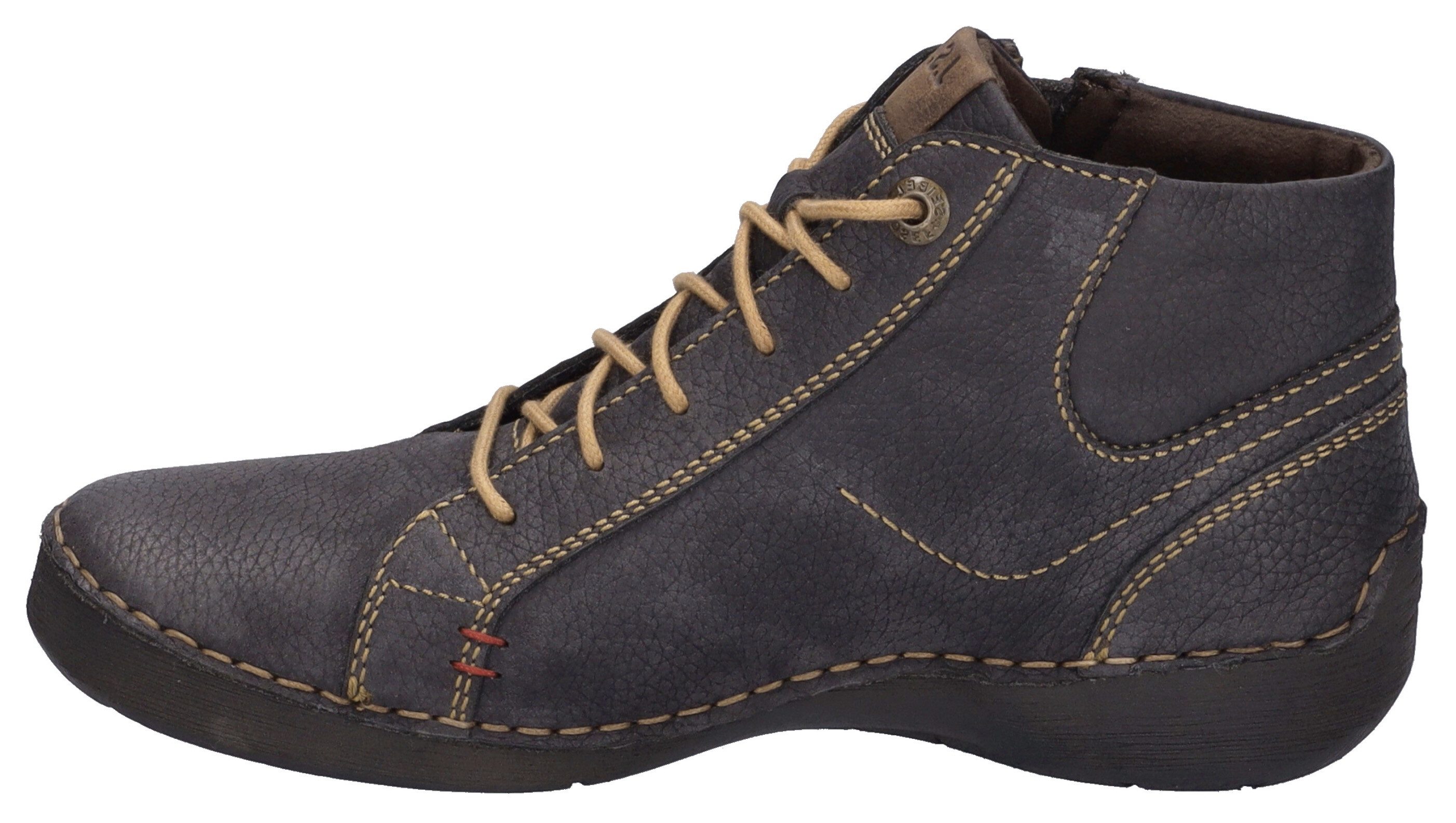 Josef Seibel Veterlaarsjes Fergey 67 Veterschoenen, winterlaarzen, comfortabele schoen met rits
