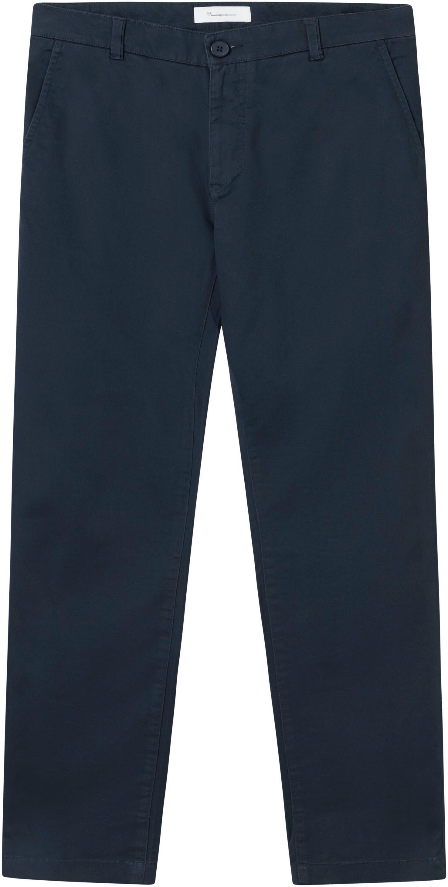 KnowledgeCotton Apparel Chino LUCA slim met label-stichting achter
