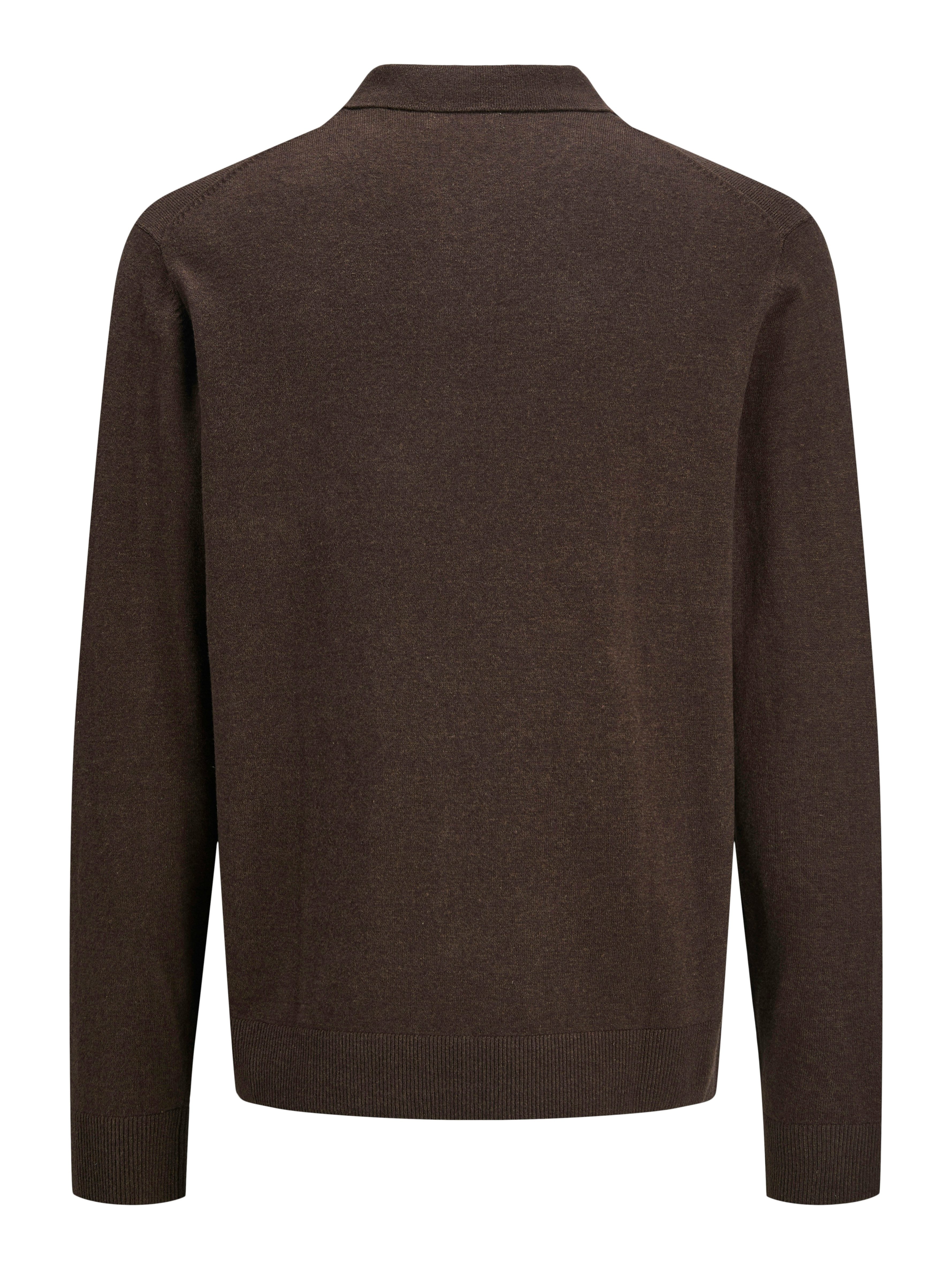 Jack & Jones Trui met polokraag JJEEMIL KNIT POLO HALF ZIP LS NOOS