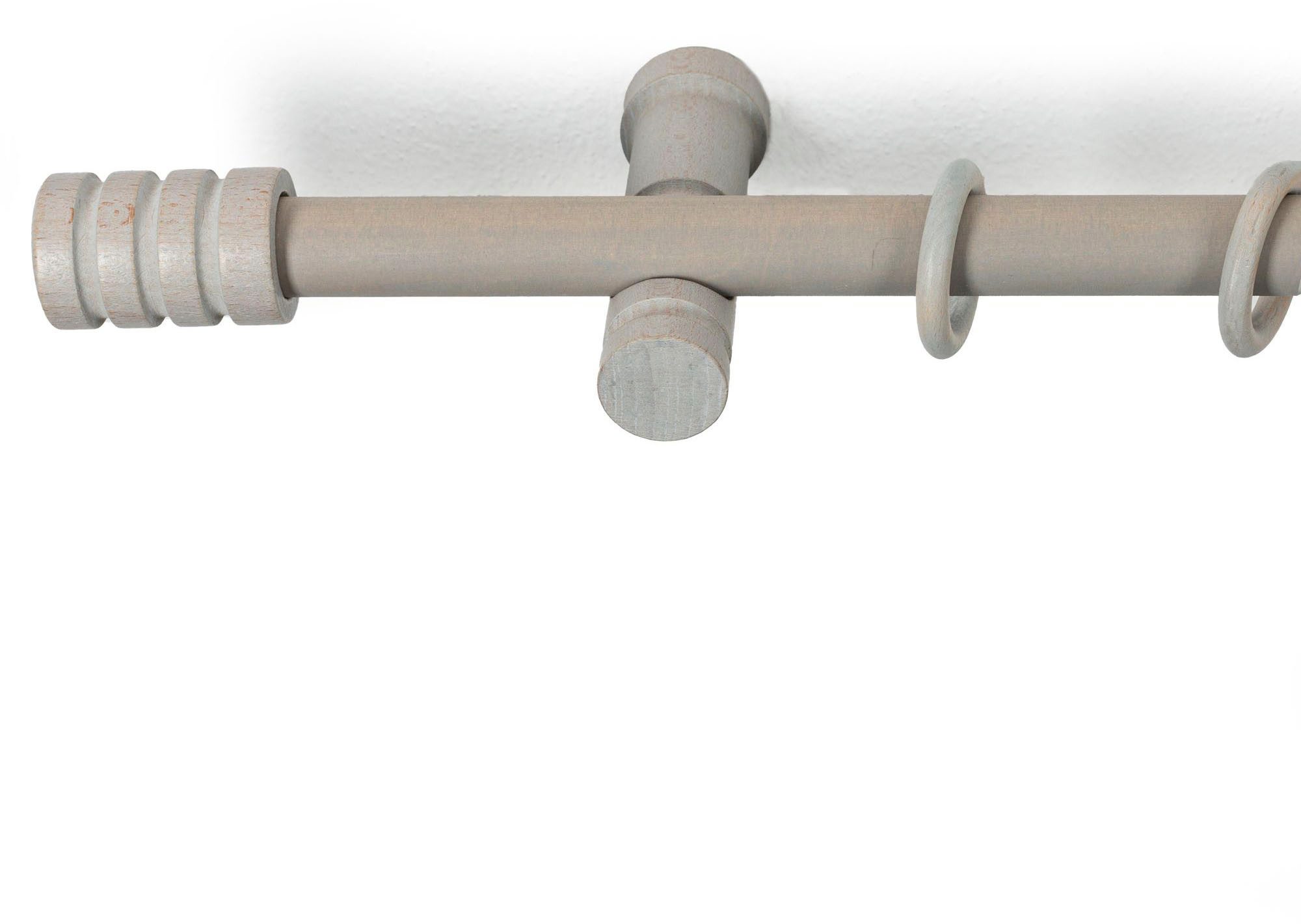 SN DECO GROUP Gordijnroede Pisa 28 mm, hout, verschillende lengtes en kleuren, compleet set (1 stuk)