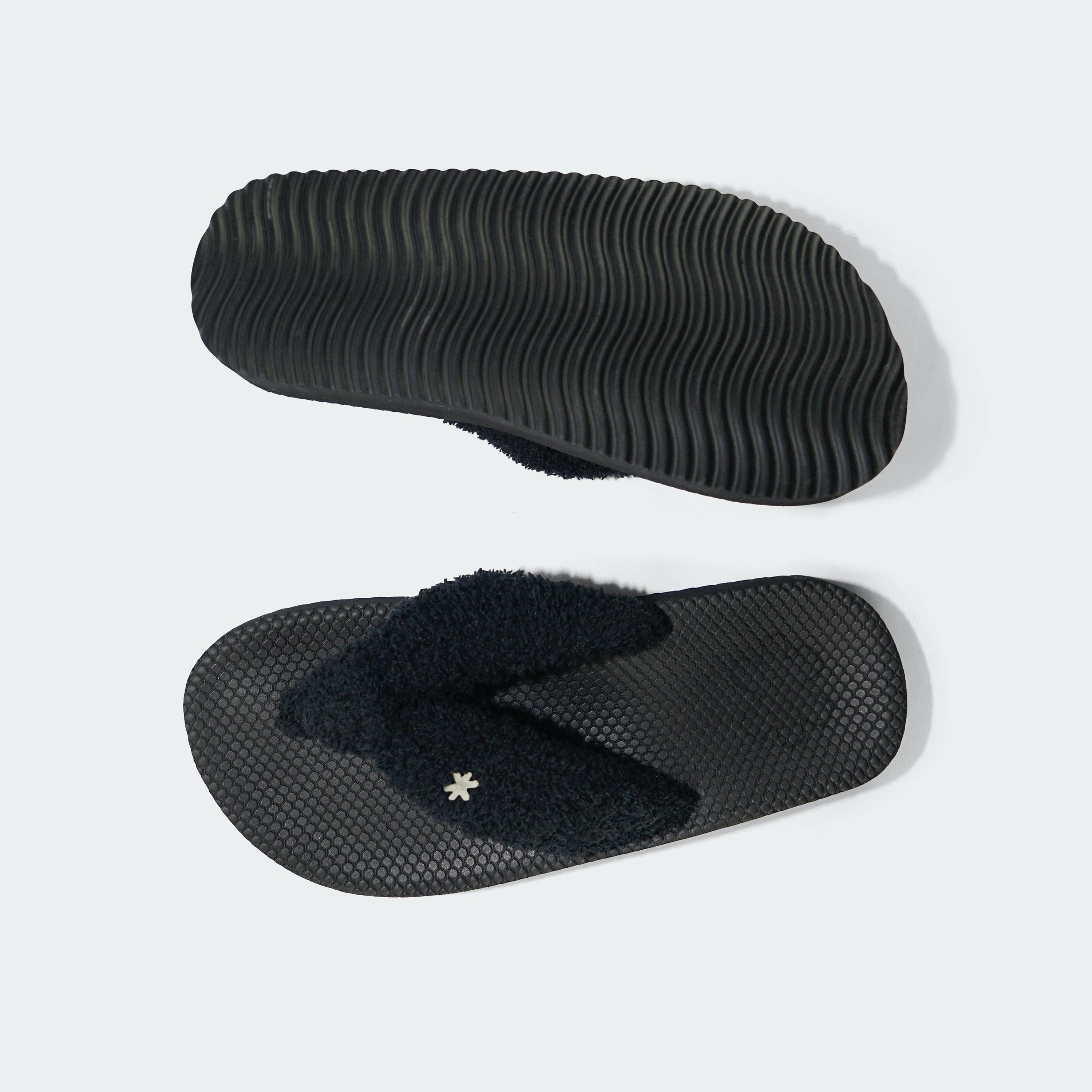 Flip Flop Pluchen pantoffels Comfy*spa met lichte plateauzool