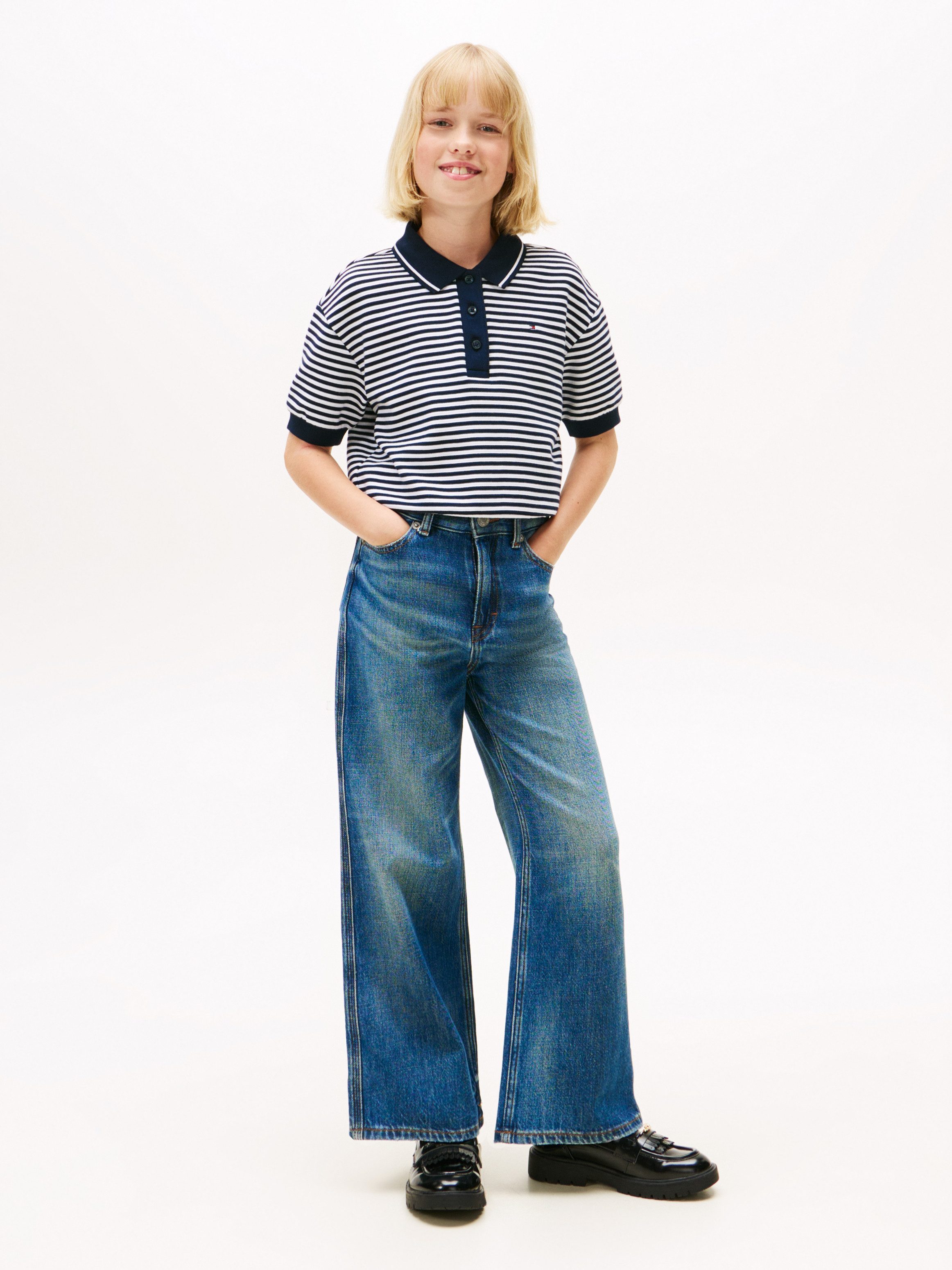 Tommy Hilfiger Wijde jeans Mabel voor kinderen tot 16 jaar