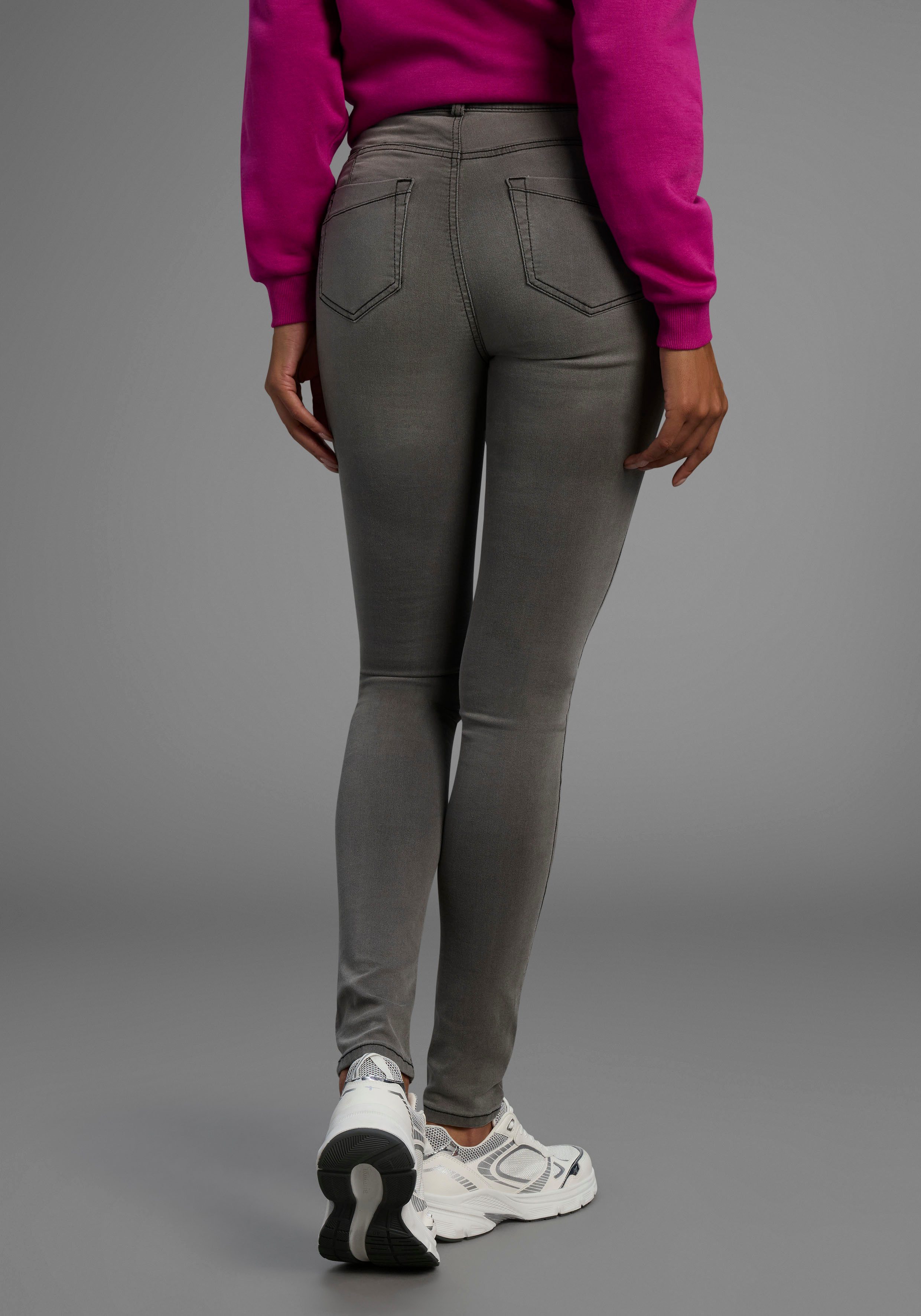 Arizona Skinny fit jeans Ultra Stretch skinny-fit, geaccentueerde taille, shaping-effect, high waist