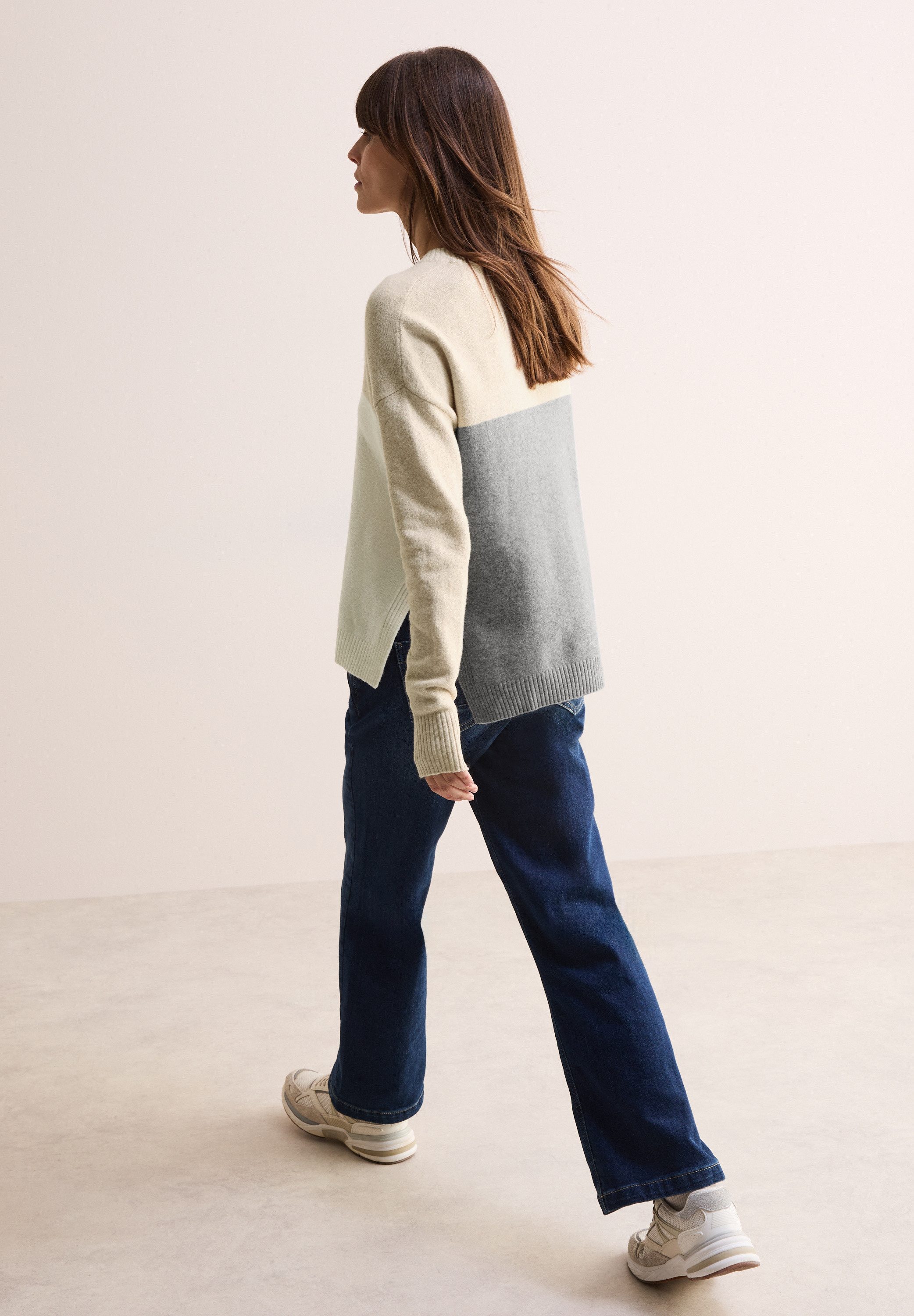 Cecil Gebreide trui met colourblocking