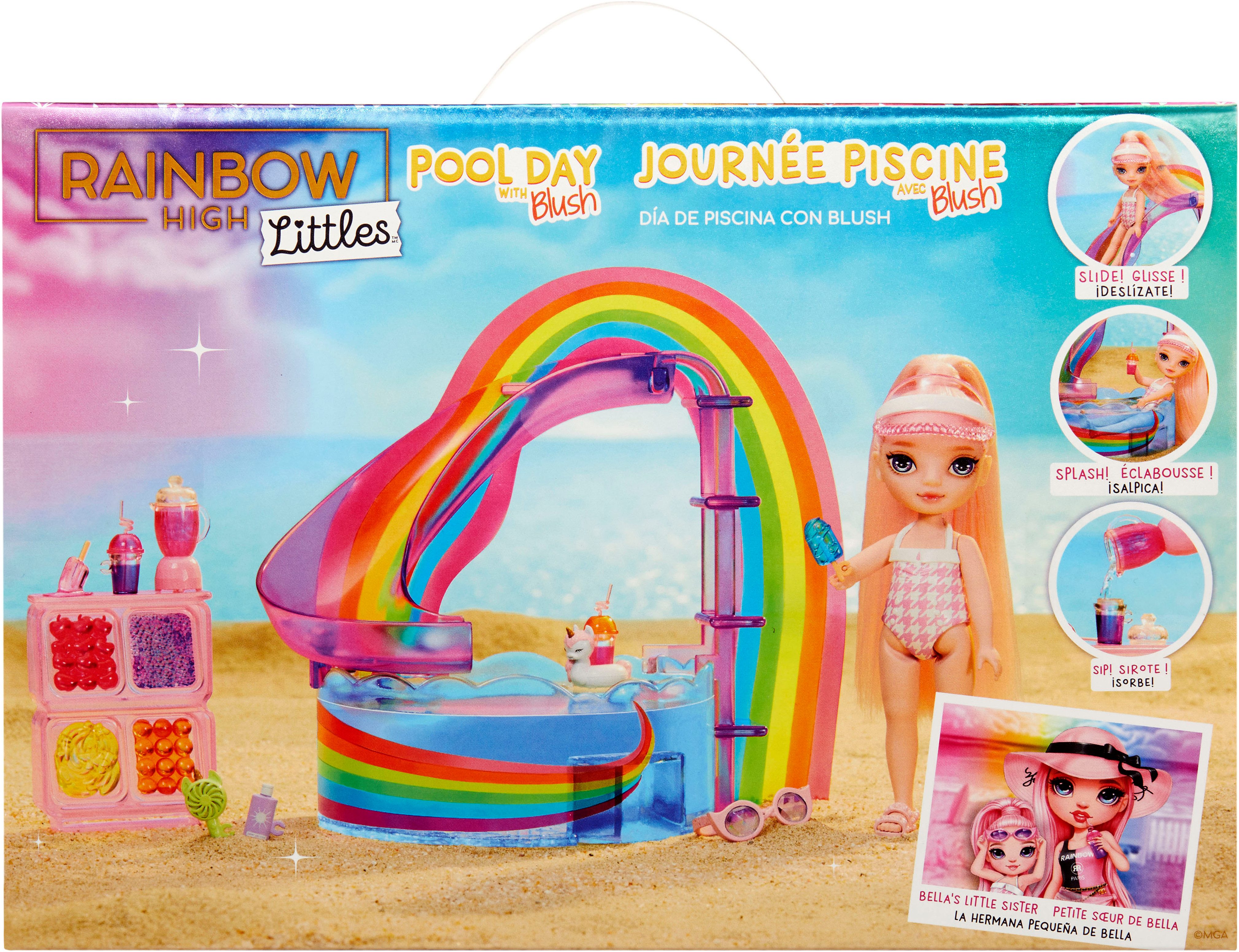 RAINBOW HIGH Mini-pop Rainbow High Little Pool Day with Blush Playset
