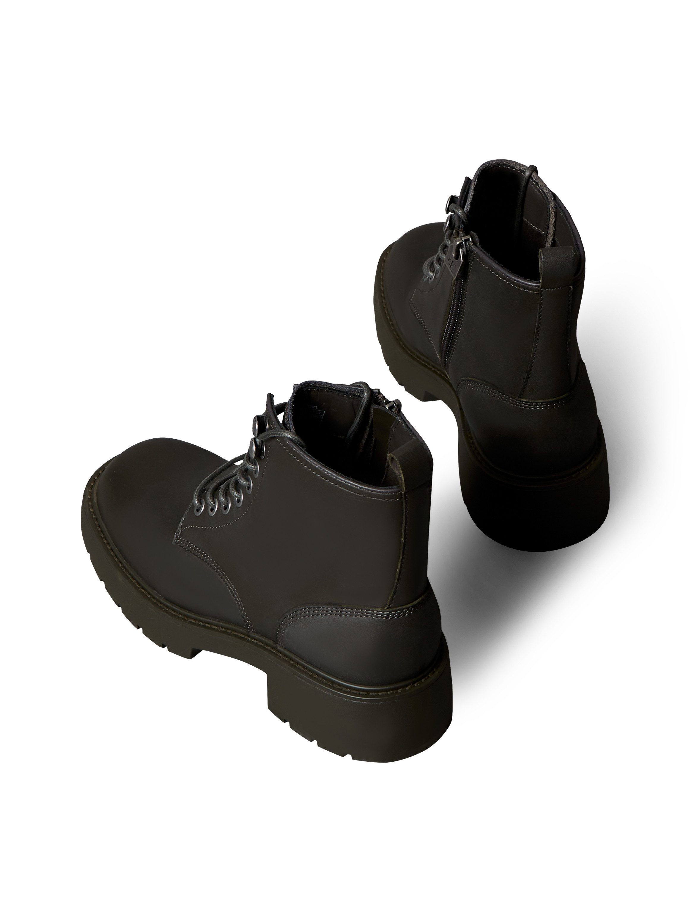 Calvin Klein Veterschoenen CHUNKY LACE UP ZIP BOOT Veterenkellaars, plateaubots, Festival, met aantreklus