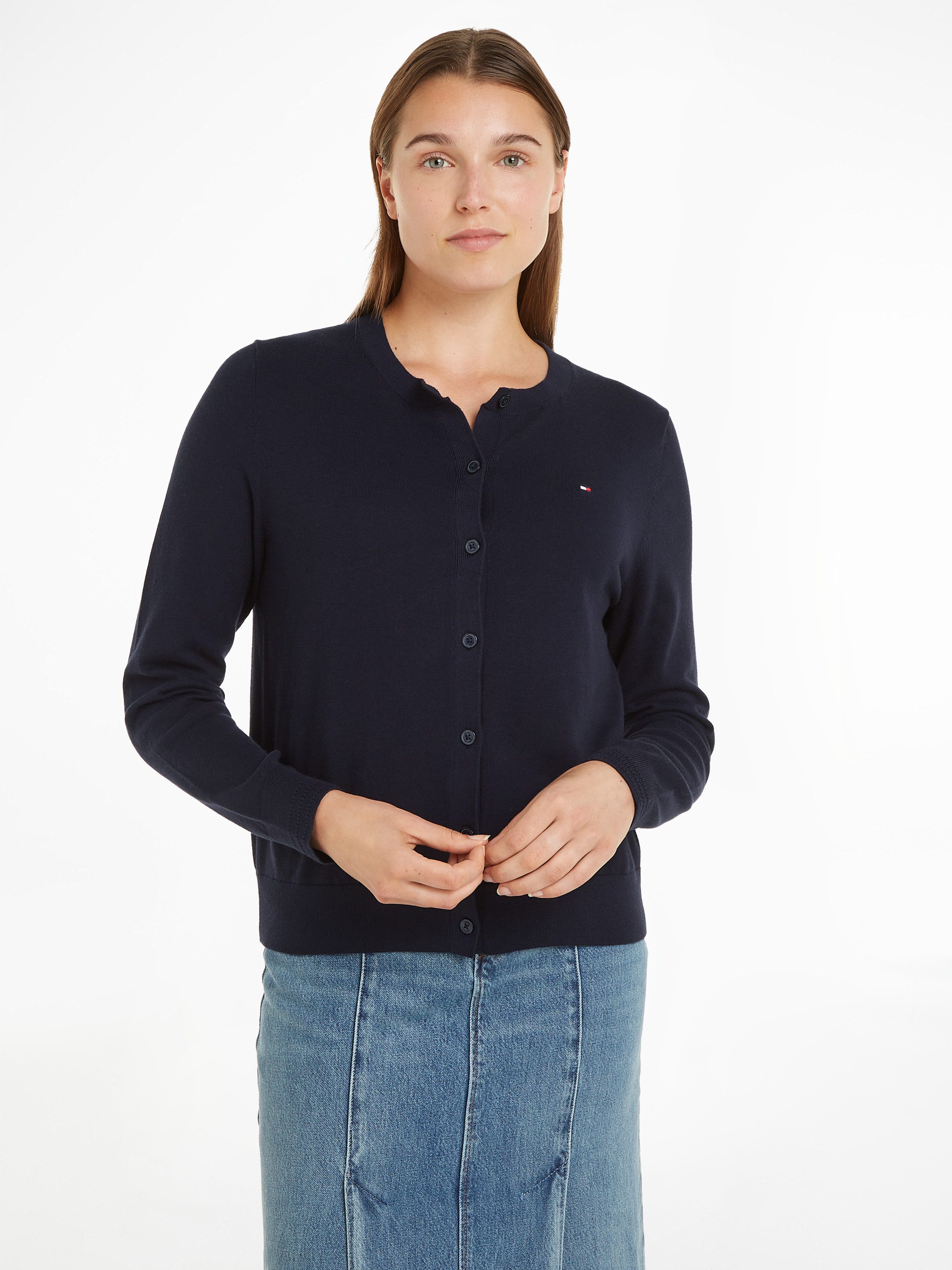 Tommy Hilfiger Cardigan CO JERSEY STITCH CARDIGAN