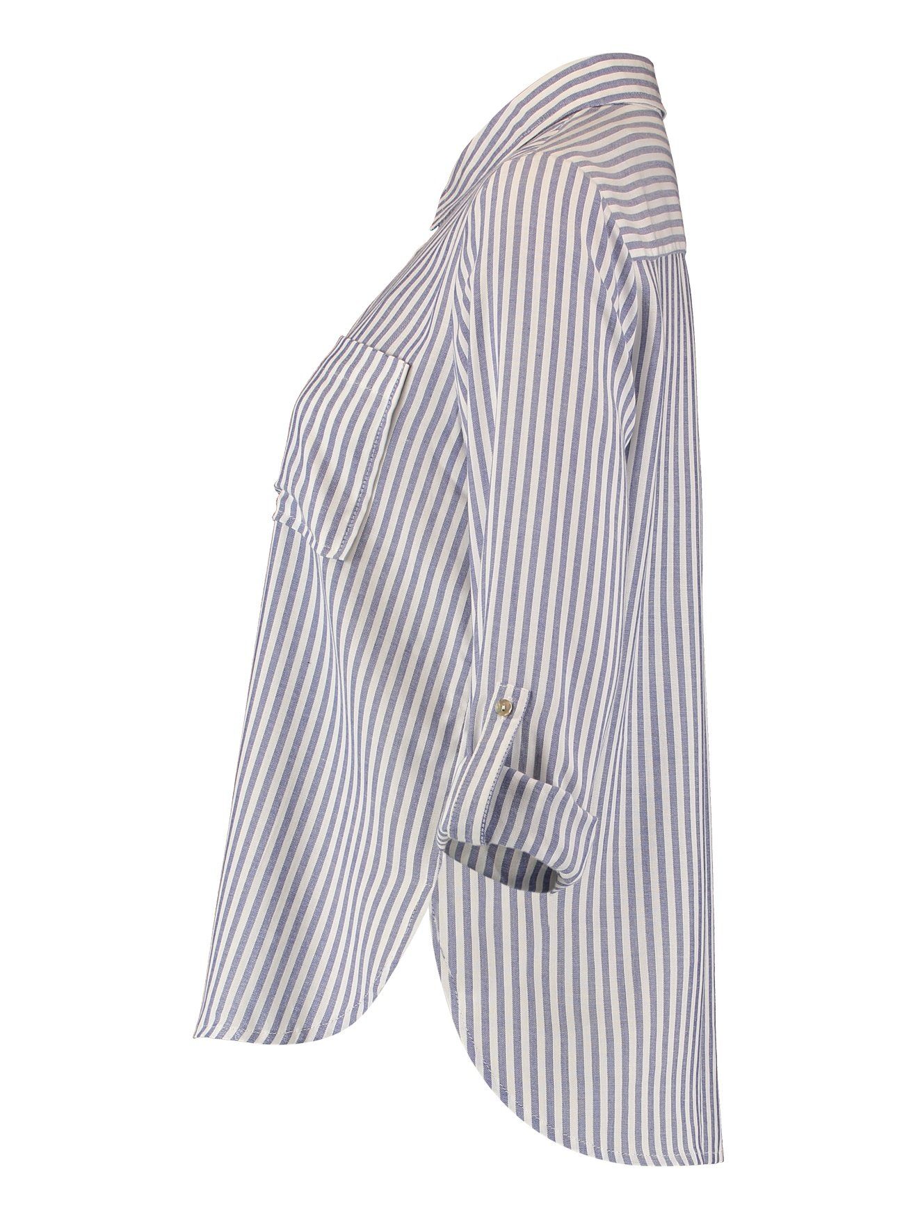 HaILYS Overhemdblouse LS V BL Je44tte Stripe