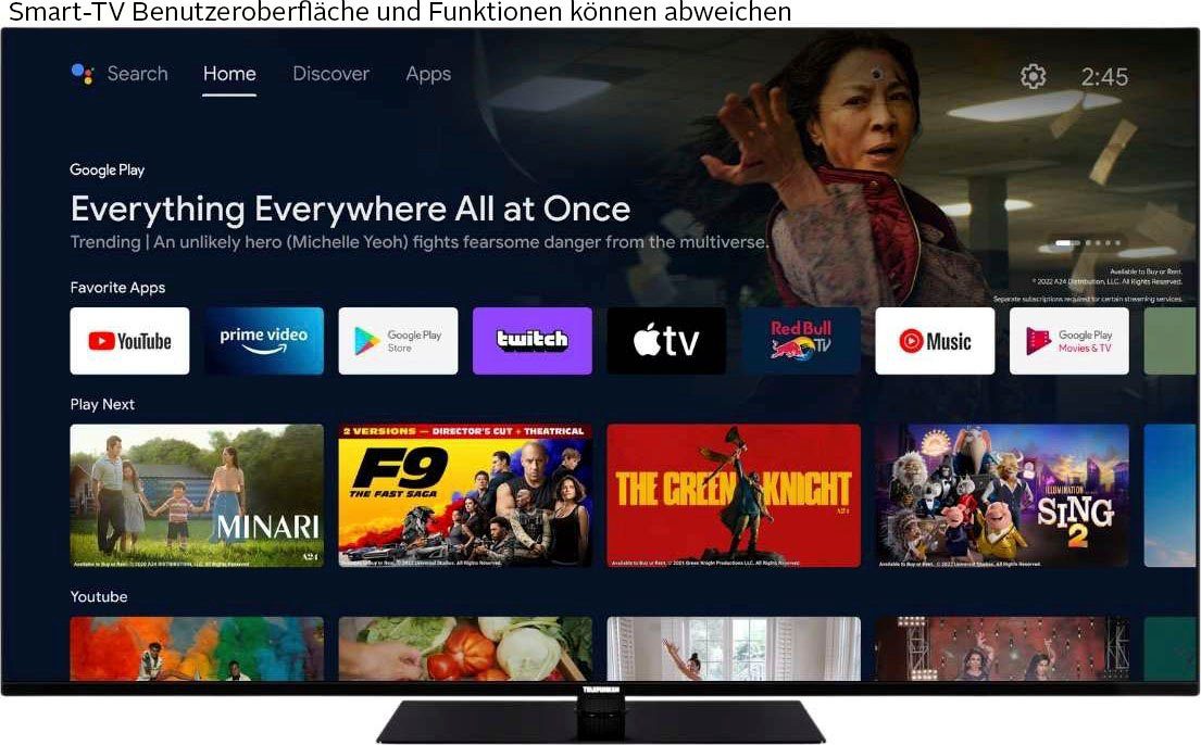 Telefunken Led-TV D70V950M2CWH, 177 cm / 70", 4K Ultra HD, Android TV - Smart TV, Dolby Atmos,USB-Recording,Google Assistent,Android-TV