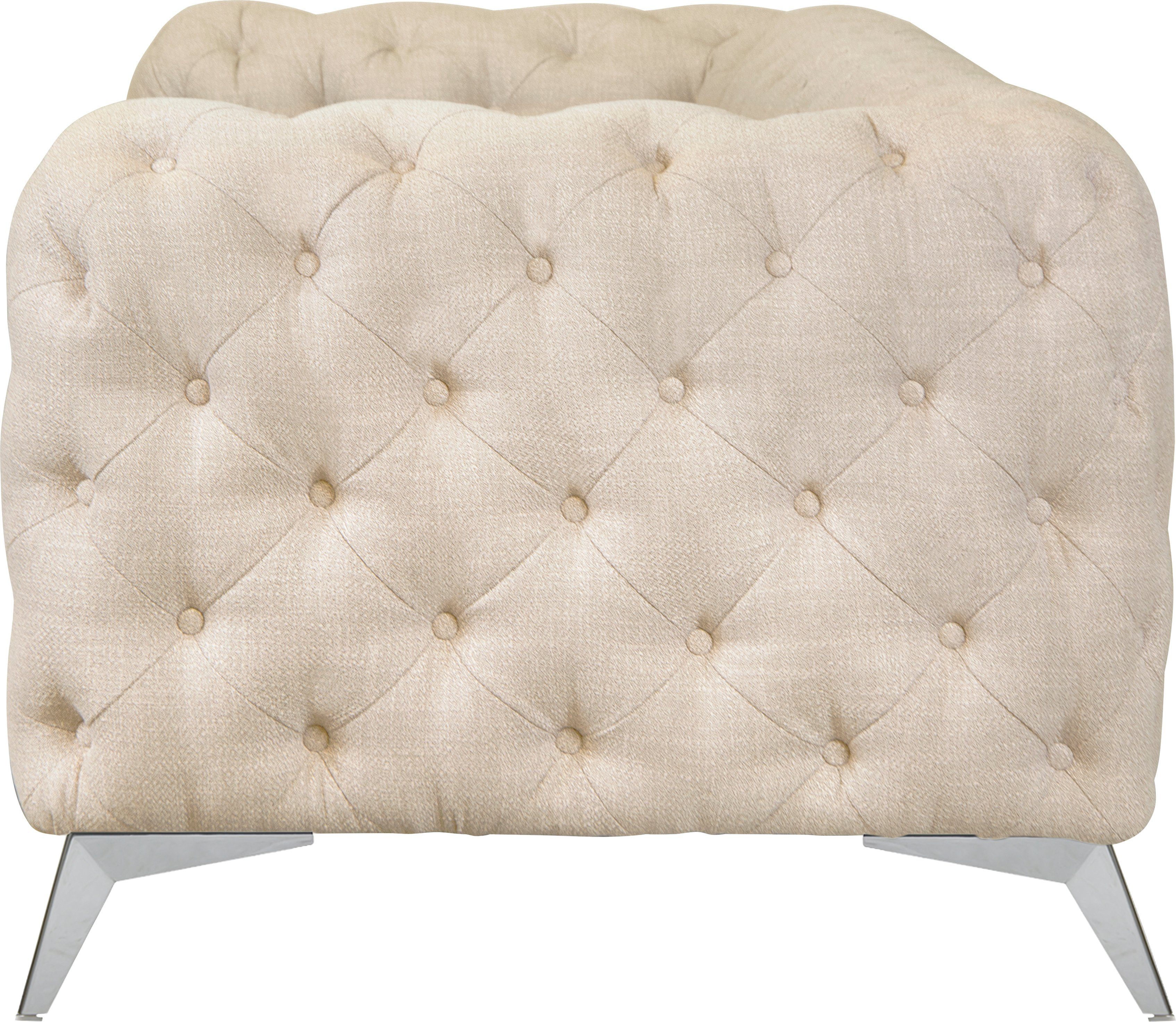 Leonique Chesterfield-bank Glynis luxueuze capitonnage, moderne chesterfield look, kleur van de poten ter keuze
