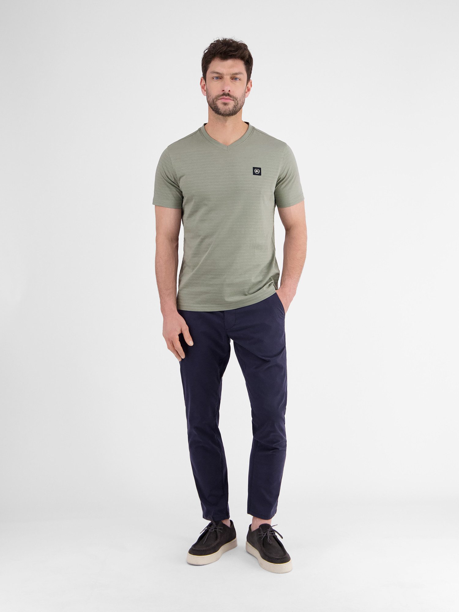 Lerros T-shirt LERROS heren T-shirt met V-hals
