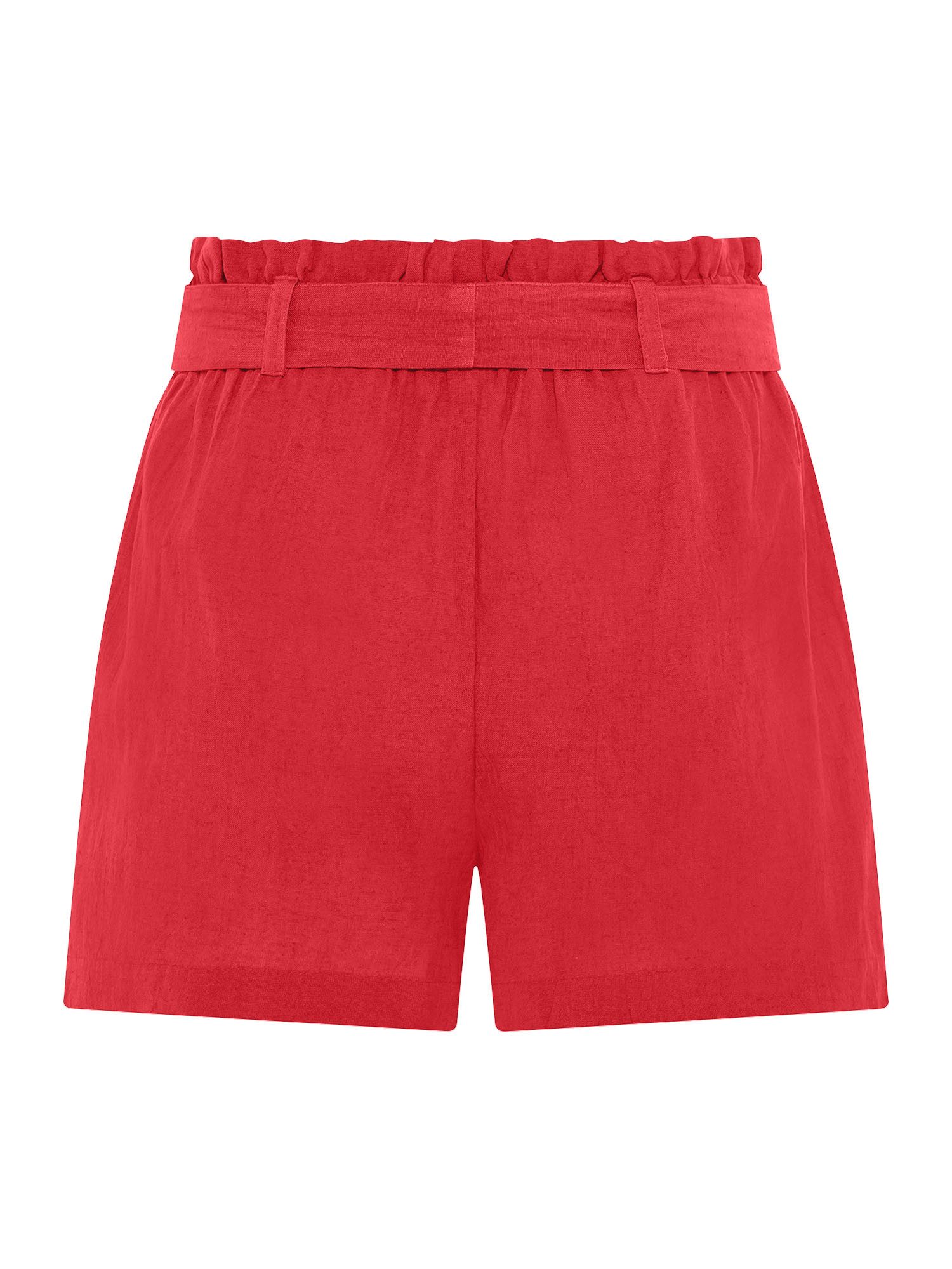 Lascana Short in paperbag-stijl, linnenmix, instapbroek, zomershort (Met een bindceintuur)