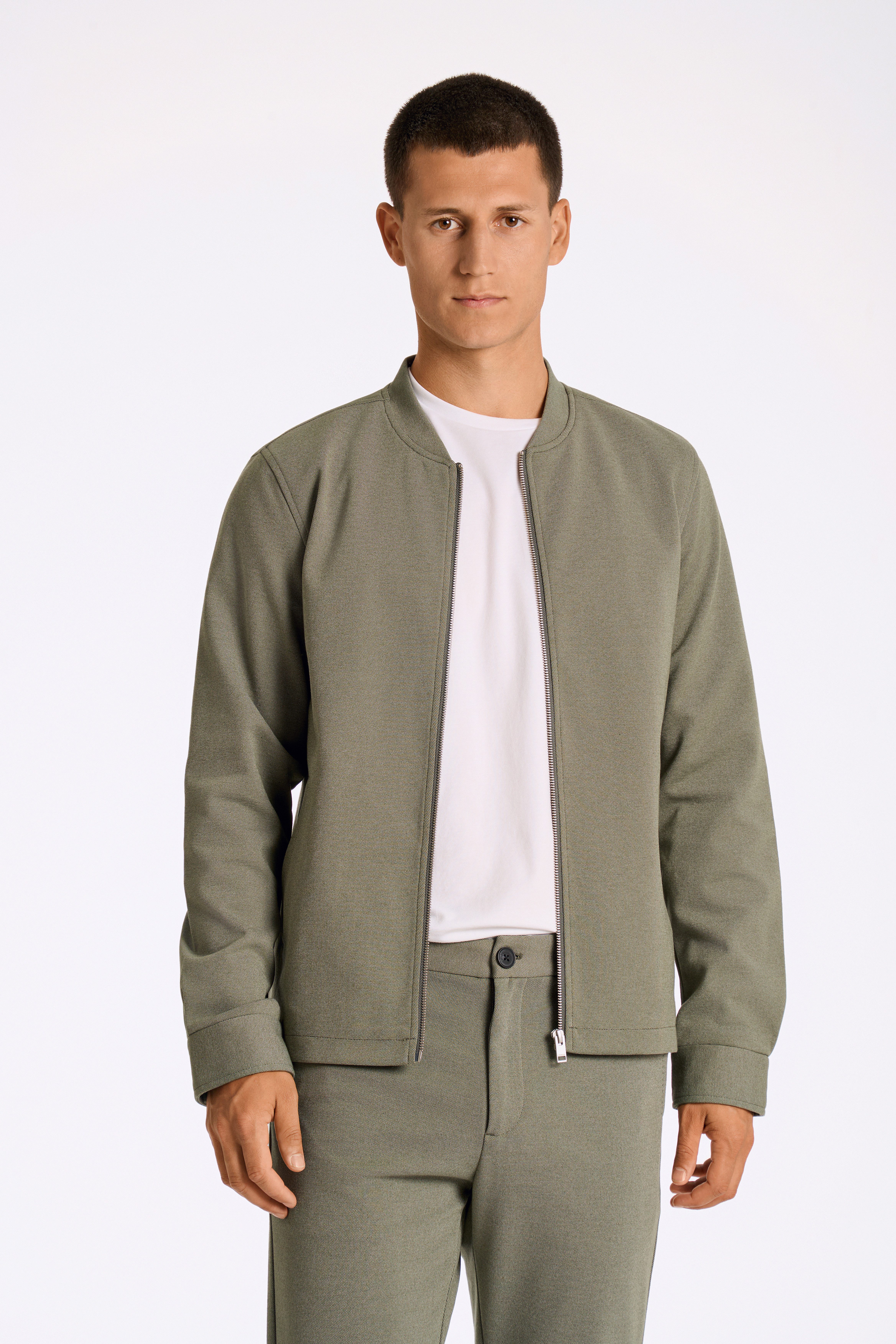 LINDBERGH Functioneel shirt Overshirt met stretch heren casual overhemden maat XXXL groen