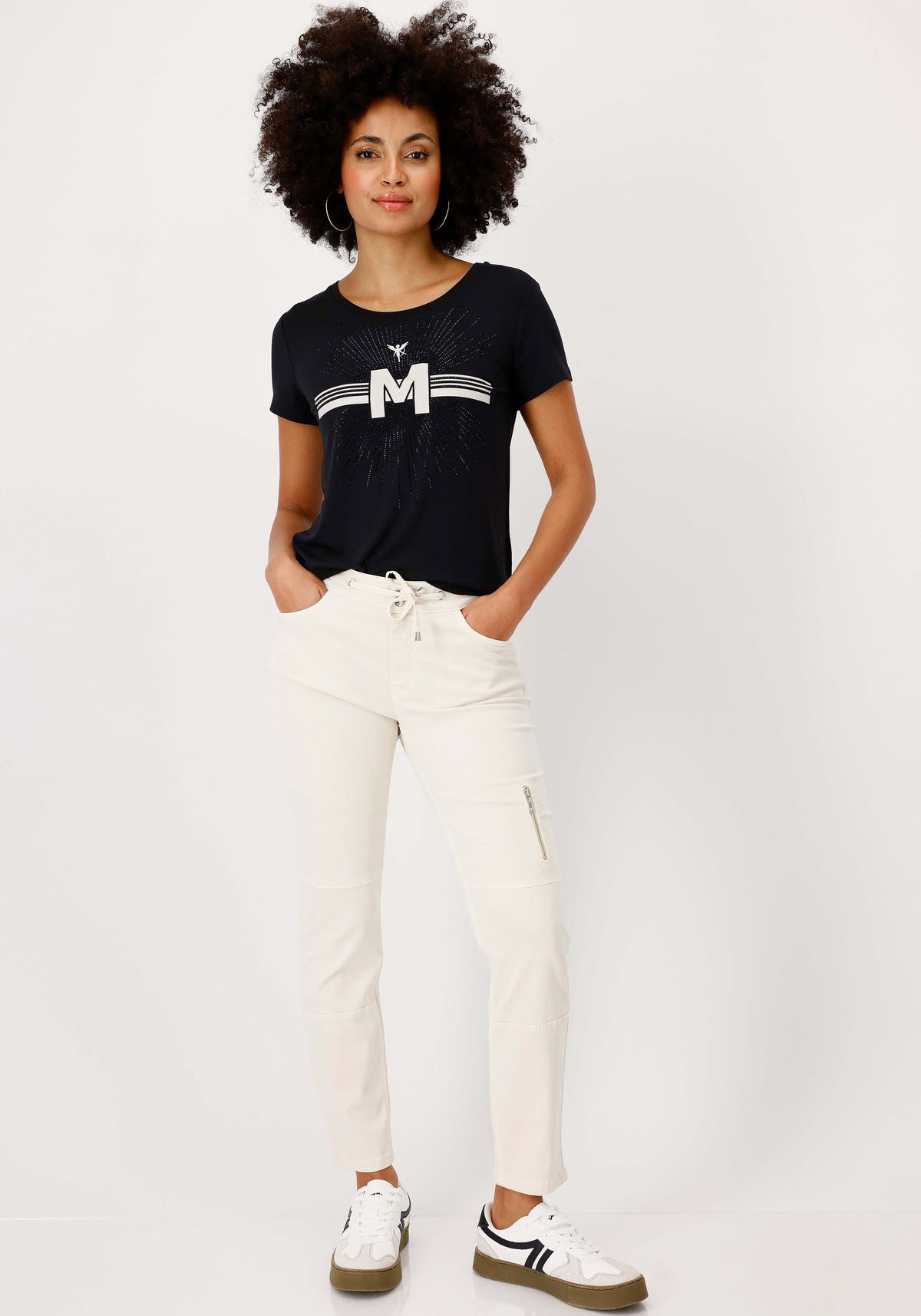 Monari T-shirt Shirt sieraad Met een ronde hals