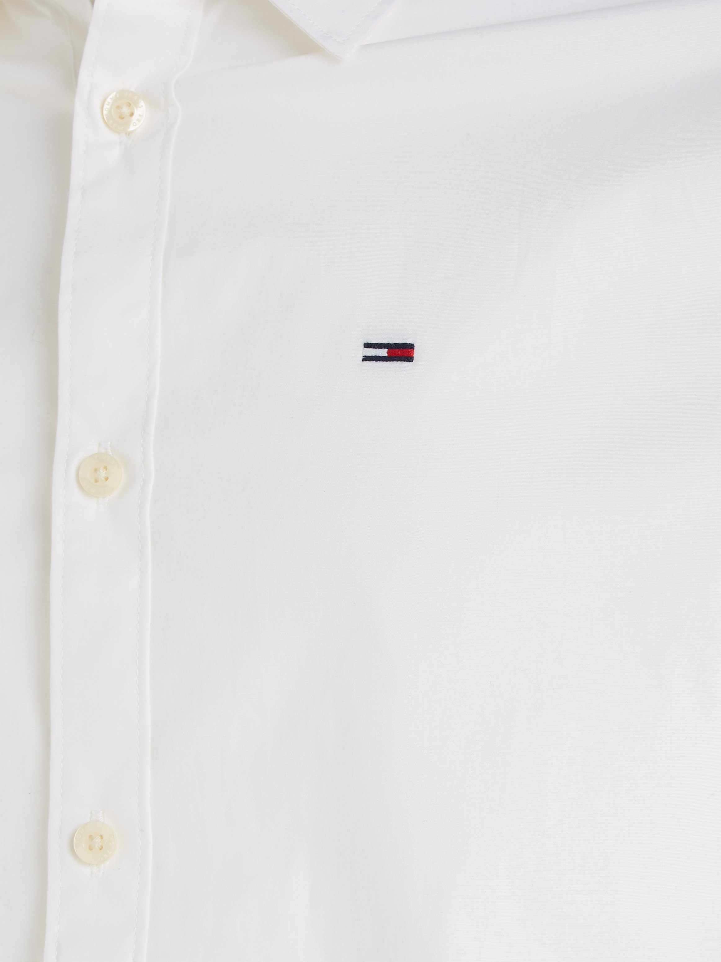 TOMMY JEANS Overhemd met lange mouwen Sabim Stretch Hemd Shirt Stretch shirt, premium, slim fit, met elastaan