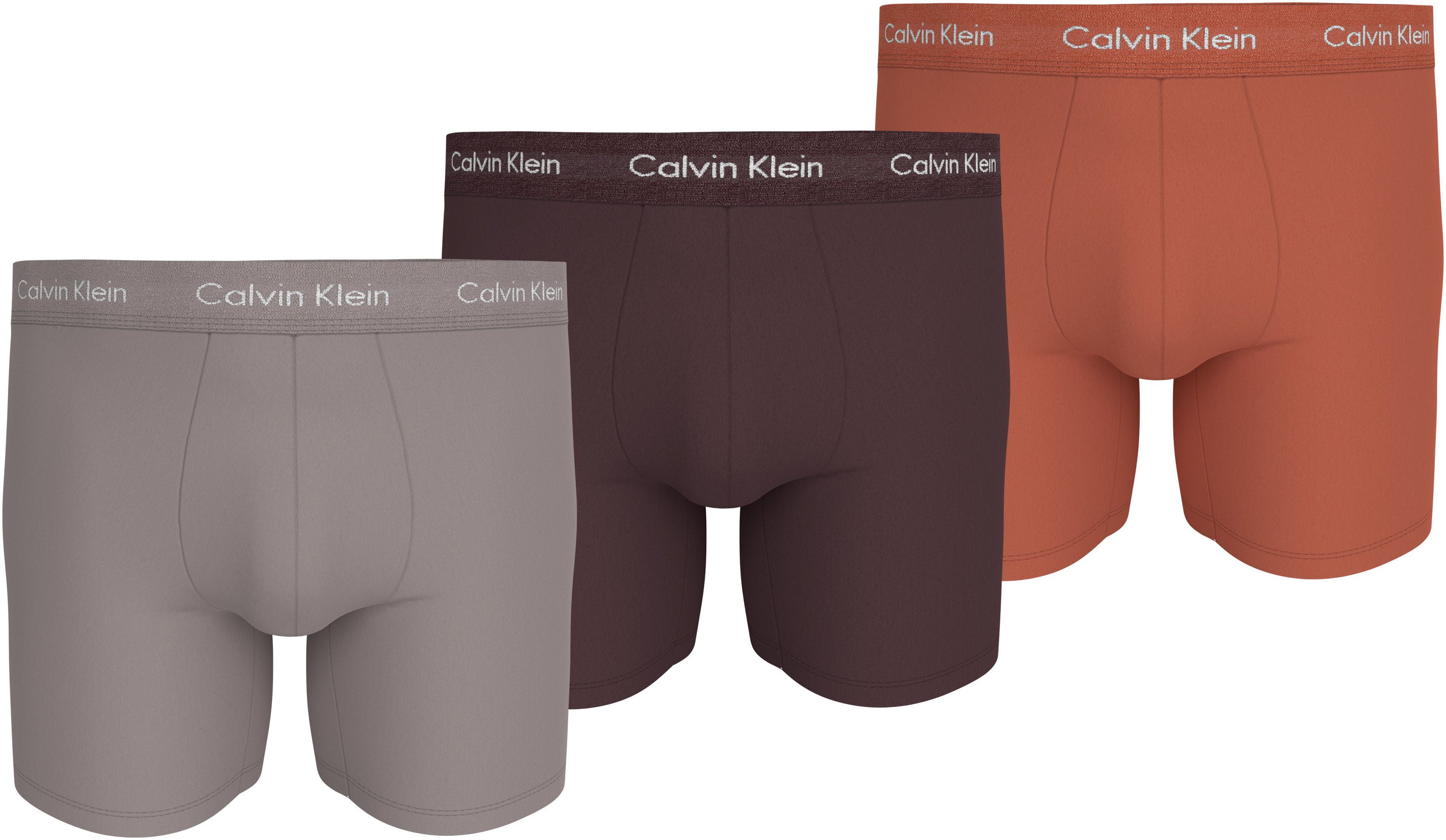 Calvin Klein Boxershort CK lange boxer met langere pijpen (set 3 stuks)