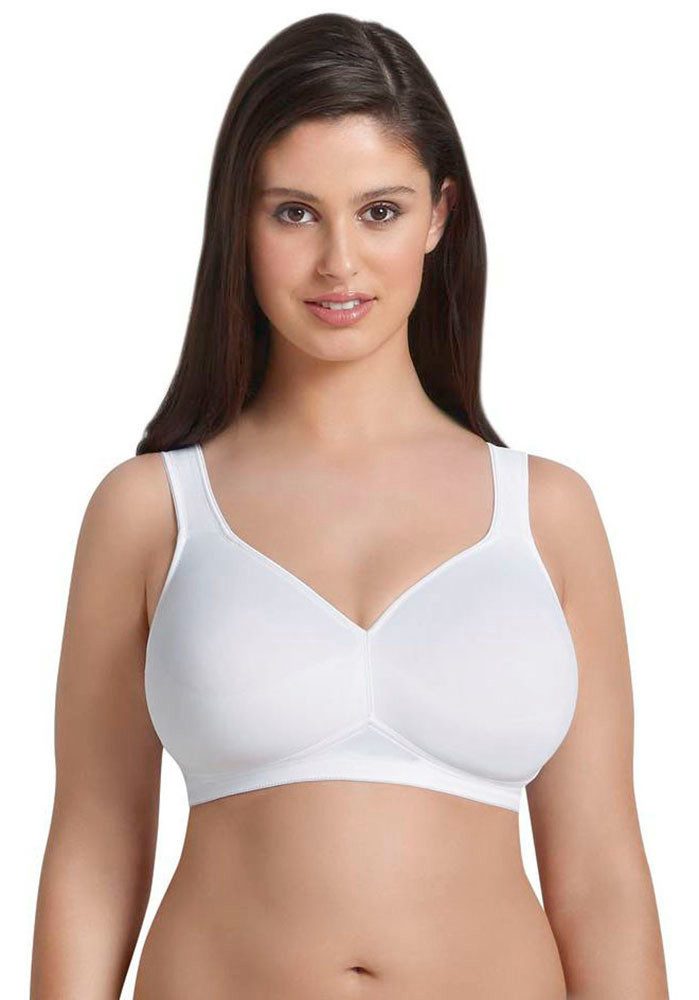 Rosa Faia Soft-bh Twin, T-shirt BH zonder beugel, zijdezachte dubbelzijdige microvezel dames t-shirt bh's maat B B wit