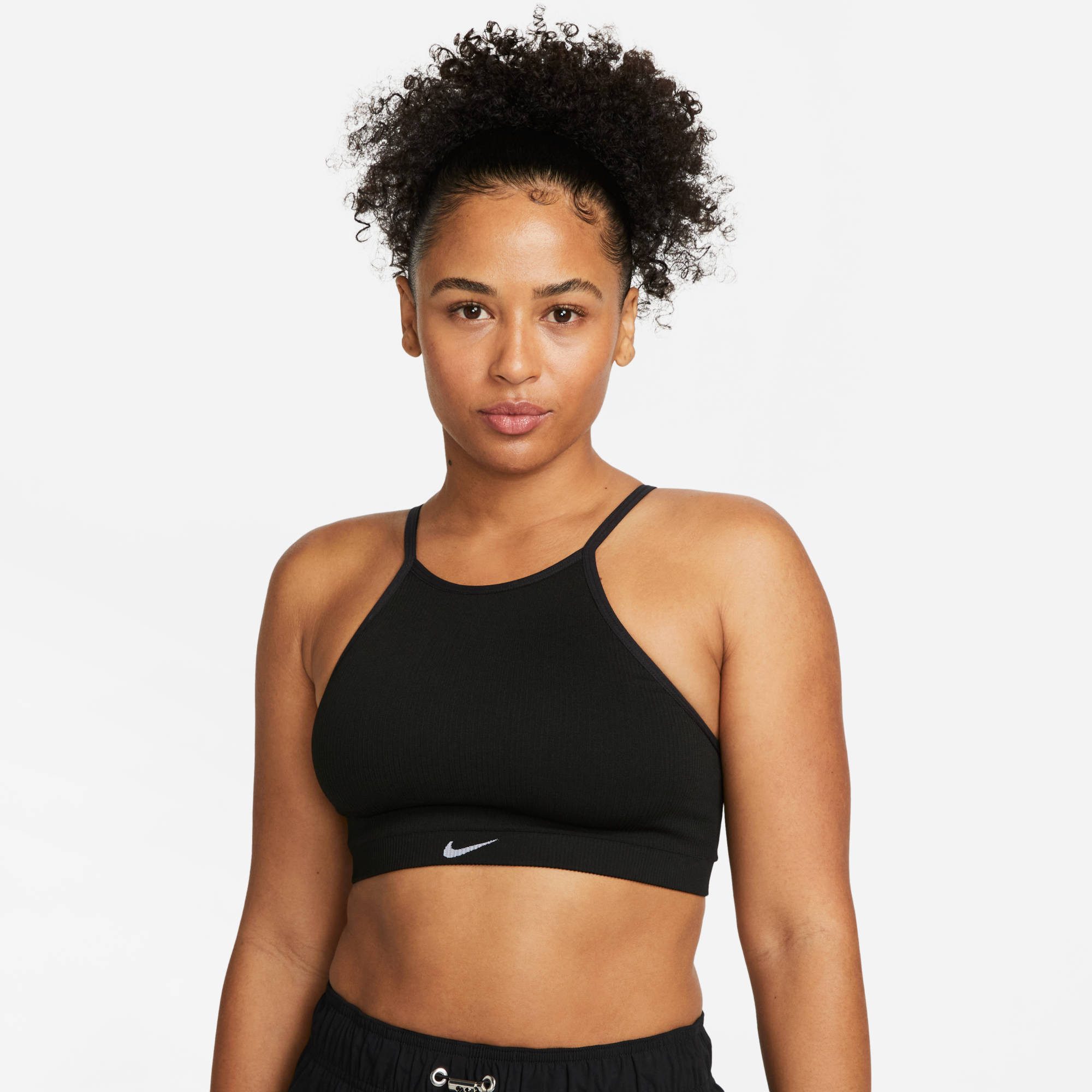 Nike Sport-bh Dri-FIT Indy Seamless Women's Light-Support Padded Ribbed Sports Bra