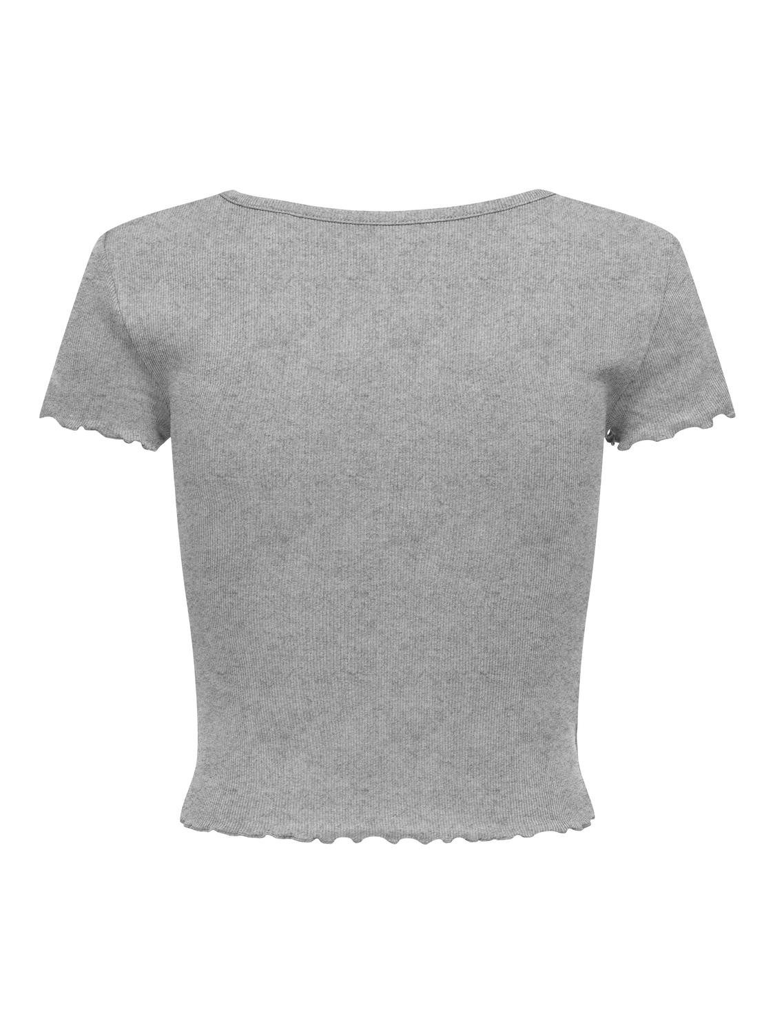 Only Shirt met korte mouwen ONLBETTY S/S V-NECK TOP CC JRS