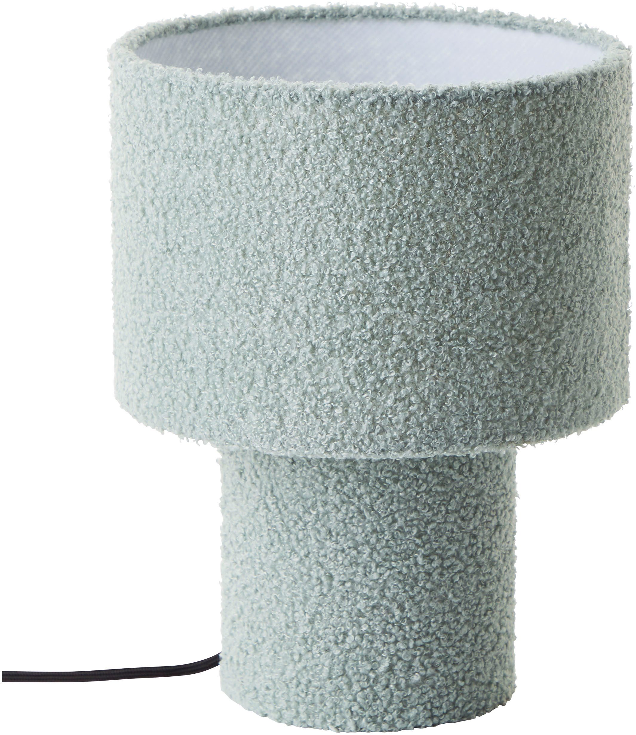 LeGer Home by Lena Gercke Tafellamp Debora Teddy-stof, hoogte 30 cm, Ø 23 cm, E27 (1 stuk)