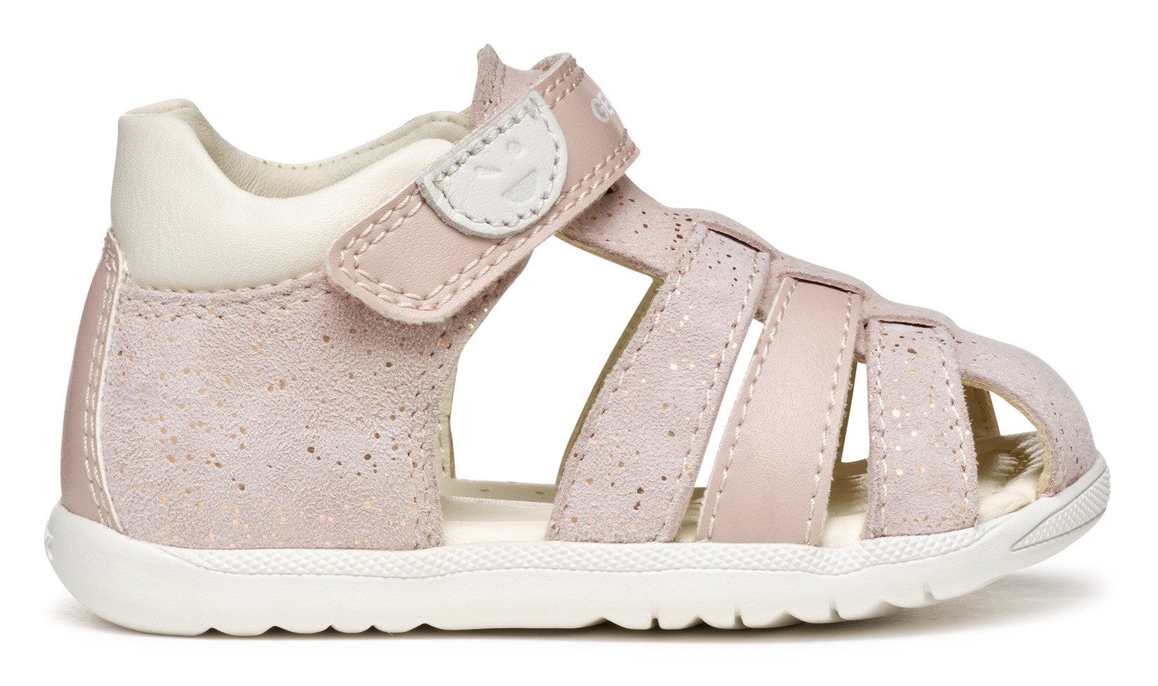 Geox Babyschoentjes B SANDAL MACCHIA GIR , glitter schoen, feest schoen, sandaal met glitter